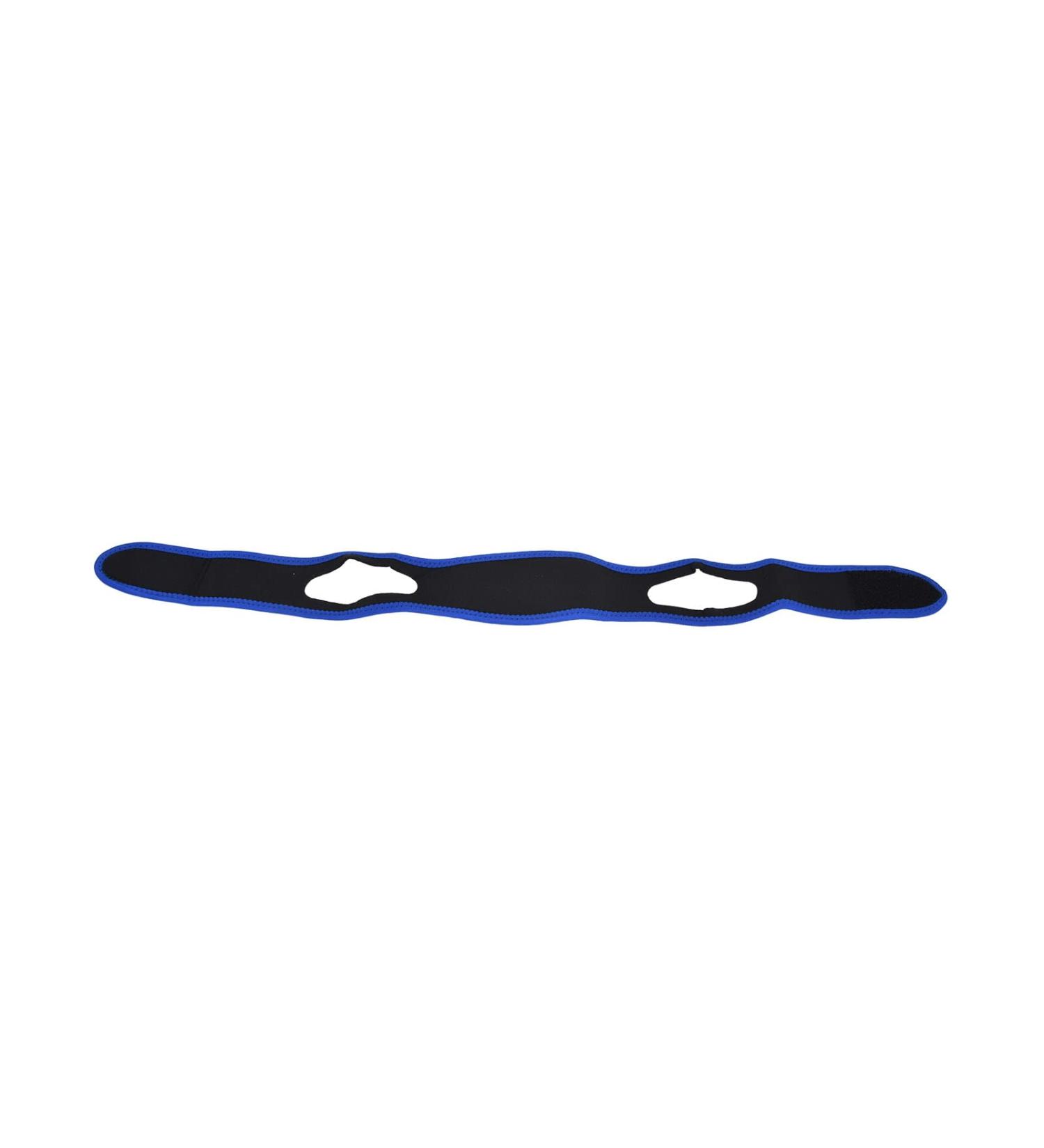 Anti-Snore Chin Strap - Breathable Nylon Snoring Headband for Men & Women - Blue & Black - Buy Online on GoSupps.com