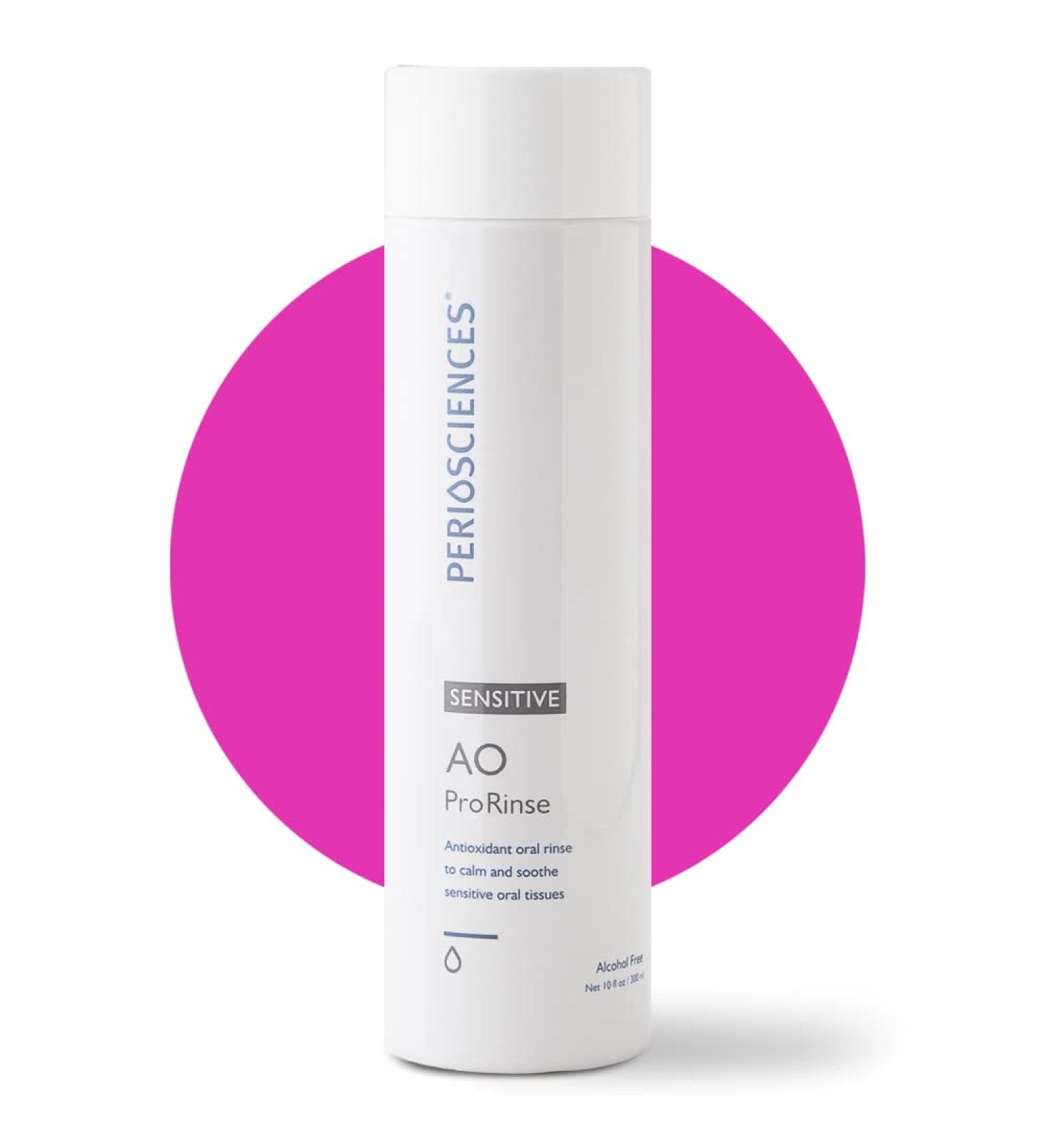 PerioSciences Sensitive Mouthwash Rinse - Mint, Anti-Cavity, Dry Mouth, Plaque Remover for Healthy Gums & Teeth - Dentist Recommended - 10 Fl Oz - Buy Online on GoSupps.com