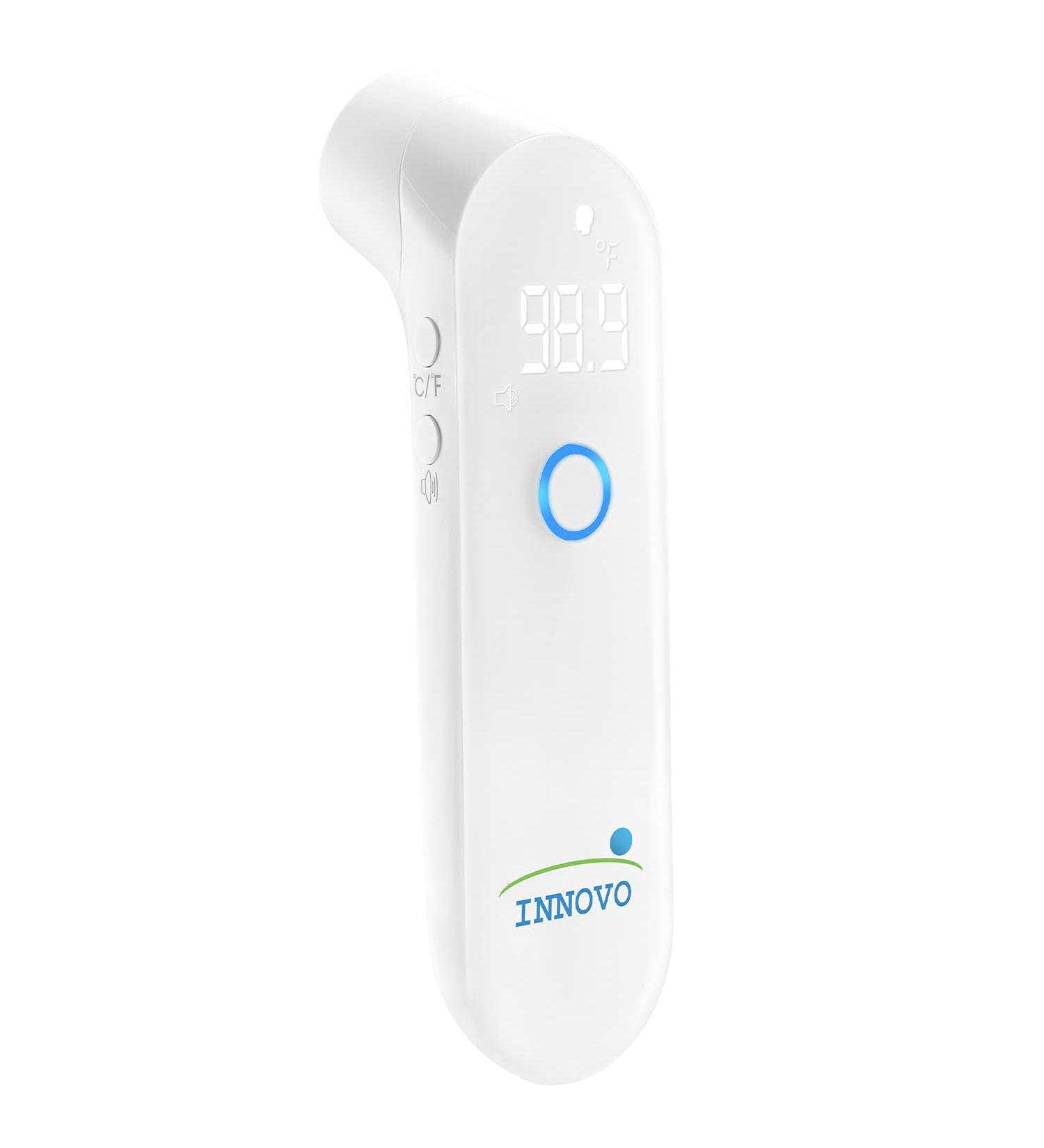 Innovo Medical Touchless Forehead Thermometer | Non-Contact Fever Alert | Termometro Digital (Off-White) | 2021 Release (iF100B) - Buy Online on GoSupps.com