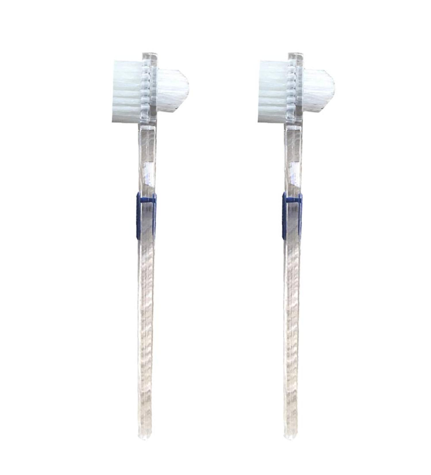 Healifty Denture Brush - Double-sided Toothbrush for False Teeth - 2pcs - Buy Online on GoSupps.com