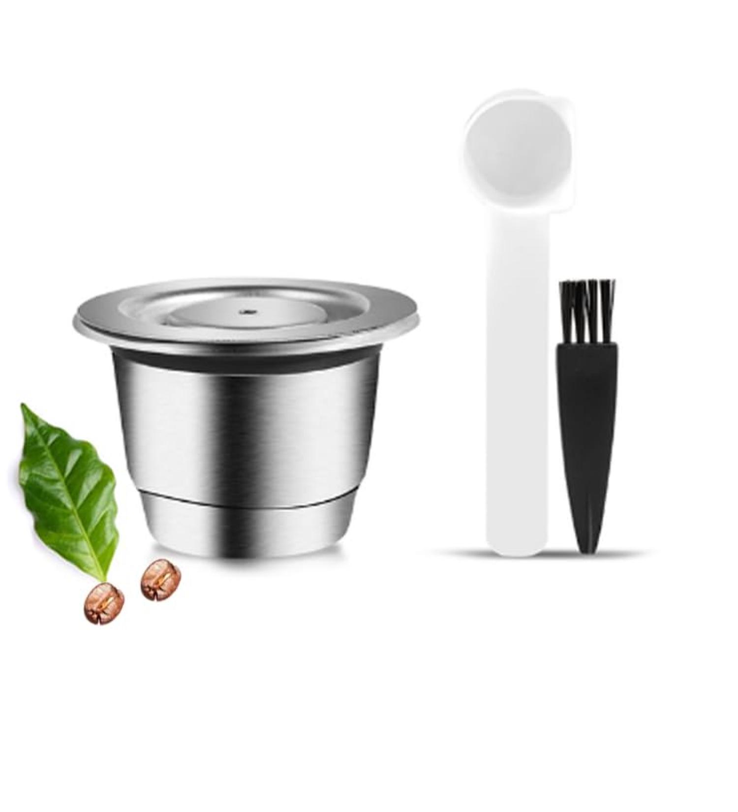 Refillable Coffee Espresso Capsules Stainless Steel Reusable Coffee Pods Compatible for NES presso Machines - Buy Online on GoSupps.com