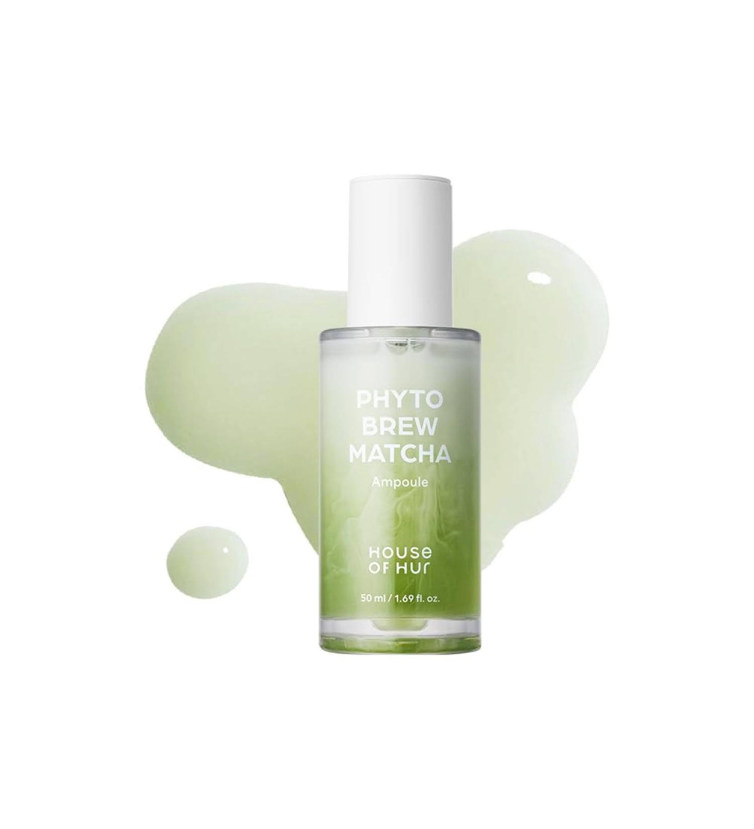 House of Hur Phyto Brew Matcha Ampoule Lightweight Hydrating Face Ampoule Hadong Matcha + EGCG Fast-Absorbing Non-Sticky Dewy Glow Korean Skincare 1.69 fl oz (50 ml) - Buy Online on GoSupps.com