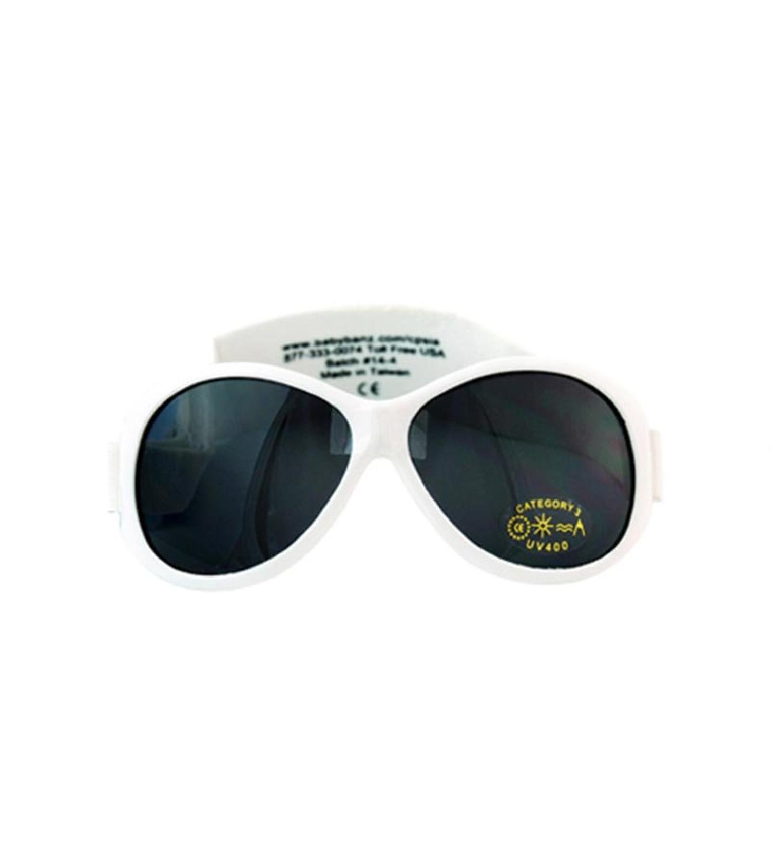 Baby Banz Retro Banz Wrap Sunglasses - White, Size KIDS 2-5 Years - Buy Online on GoSupps.com