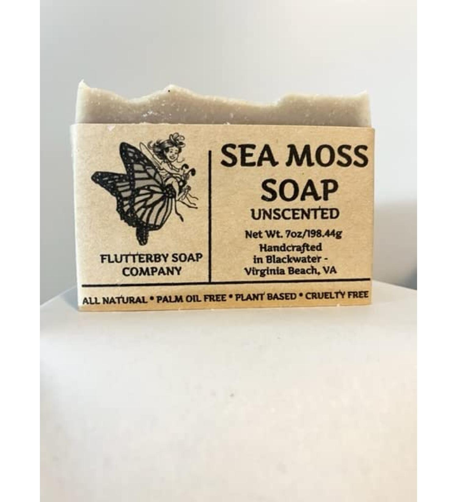 MG Windward Trading LLC Handmade All Natural Organic Sea Moss Soap | 7oz LARGE Bar | Palm Oil Free | Plant Based | Cruelty Free | Amazing Results!