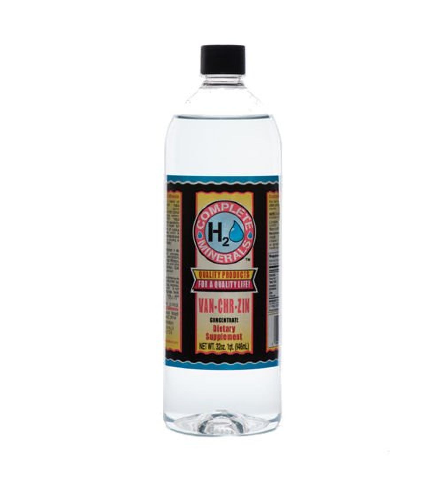 Complete H2O Minerals Van-Chr-Zin Vanadium Chromium Zinc Ionic Mineral Water 32 fl. oz.