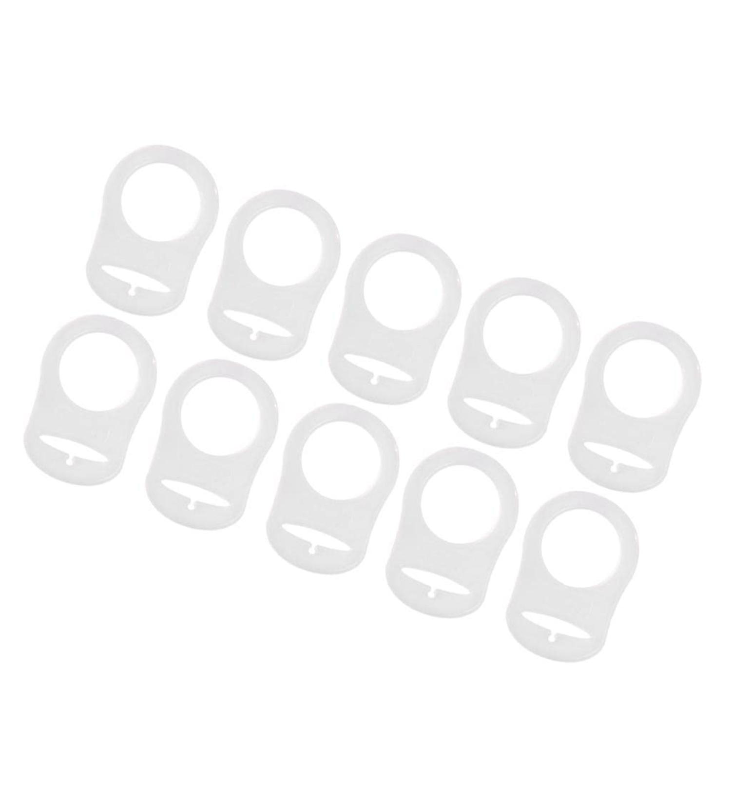 Tiuimk Transparent Silicone Pacifier Ring | Prevents Pacifier from Falling | Safe & Stylish Design for Babies - Buy Online on GoSupps.com