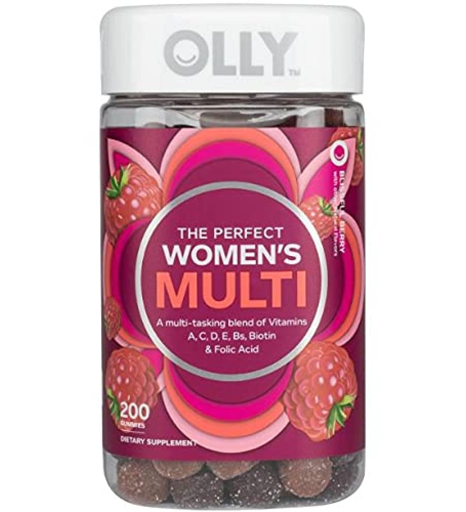 OLLY Women's Multi Vitamin Gummies with Biotin Blissful Berry (200 ct.)