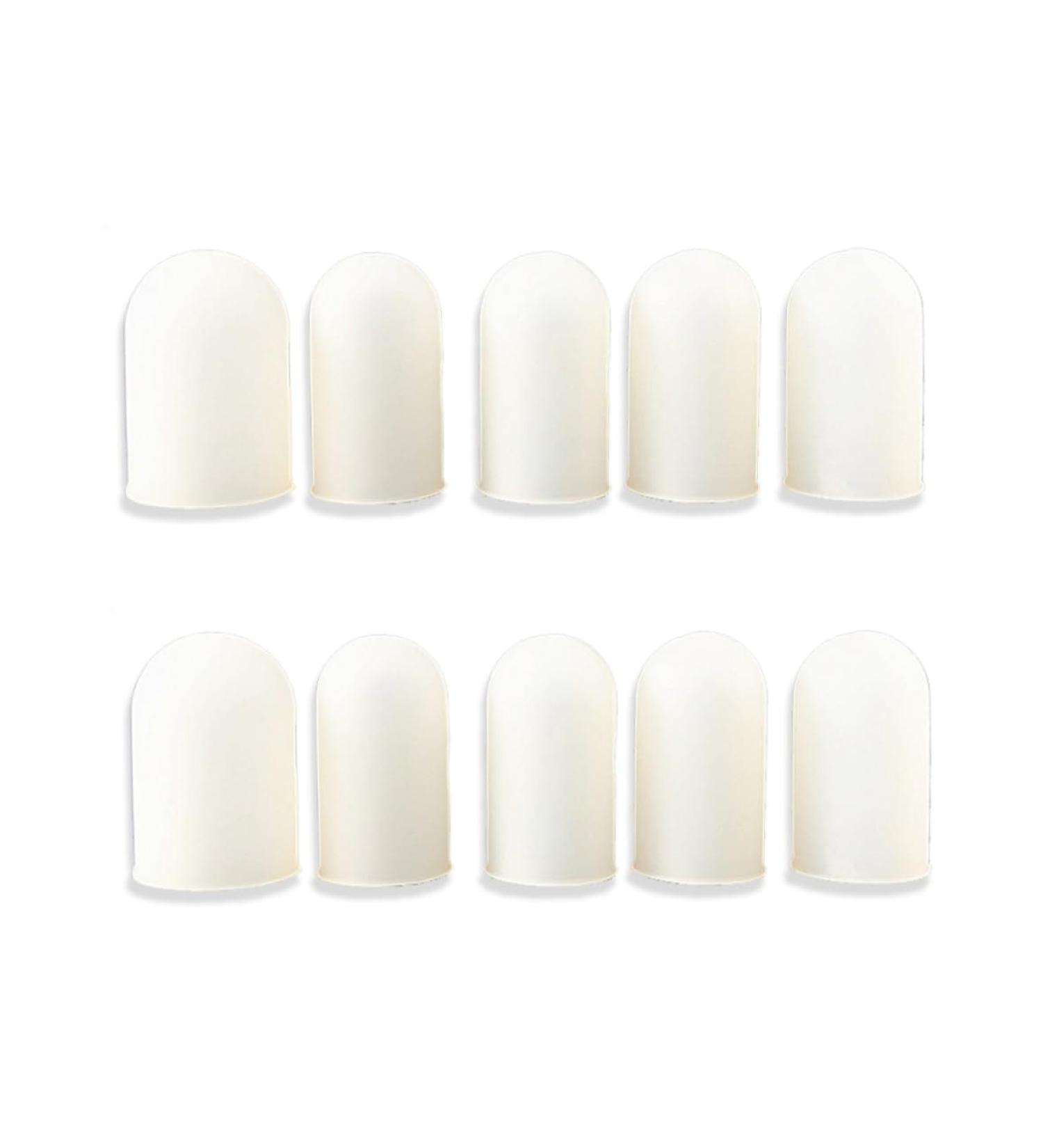 Silicone Finger Protectors - 10 Pieces for Cracked & Dry Skin Nail & Fingertip Protection Ideal for Secure Coverage - Buy Online on GoSupps.com