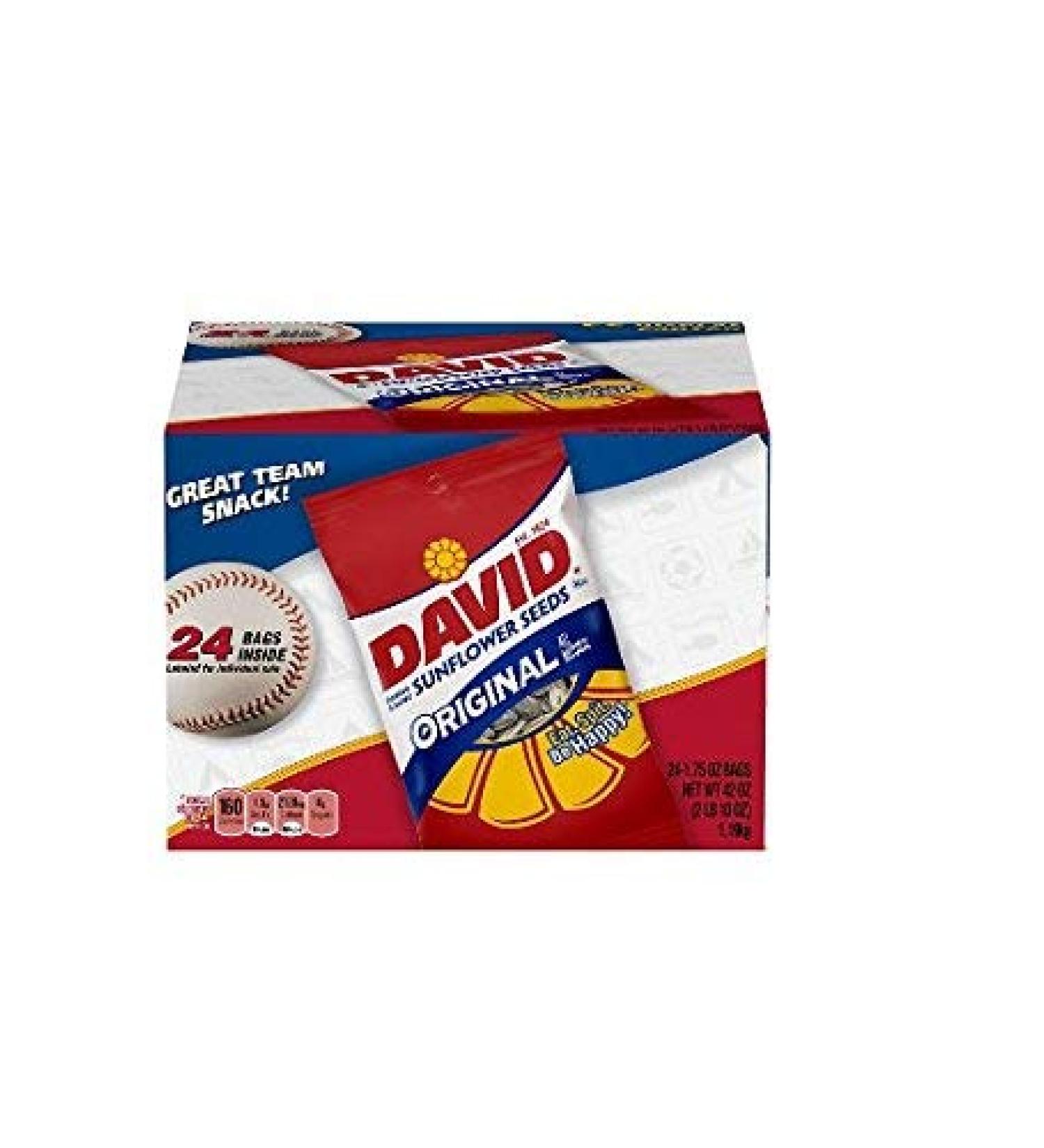 David Original Sunflower Seeds 24CT Box