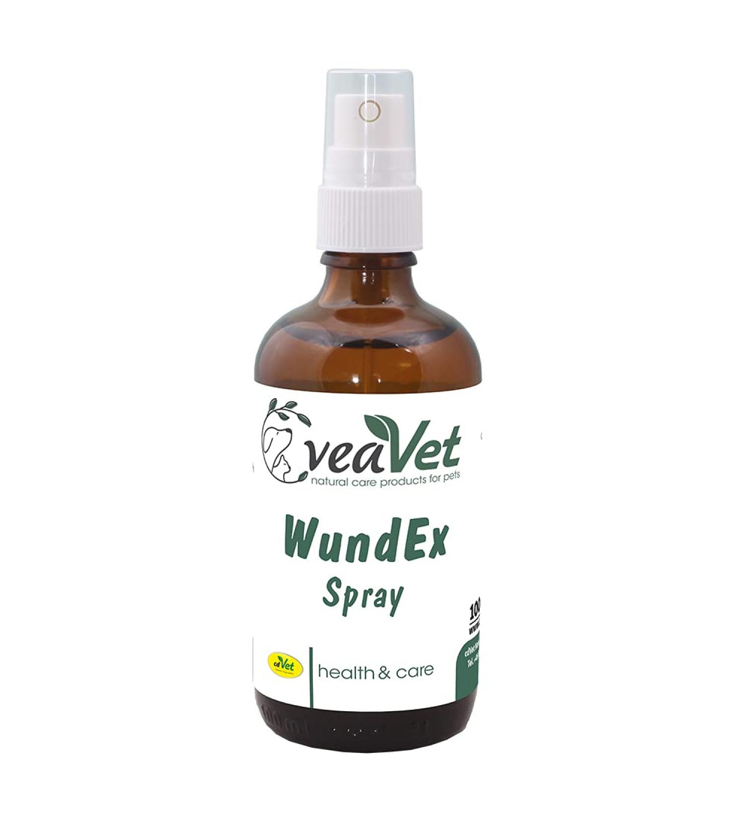 VeaVet WundEx Spray for Dogs & Cats - 100ml | Fast Healing & Skin Care | International Shipping - Buy Online on GoSupps.com