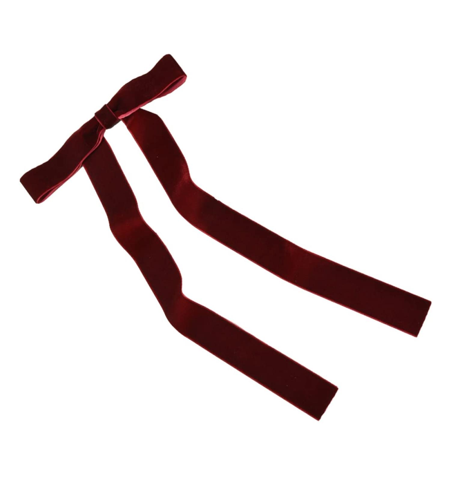 minkissy Bridal Velvet Barrette Hair Pin Hair Barrettes Hair Clip Ribbon Hair Bow Clip Girl Hair Bows Hair Bowknot Barrette Bow Barrette Hair Bowknot Clip Hair Bowknot with Tassel Long - Buy Online on GoSupps.com