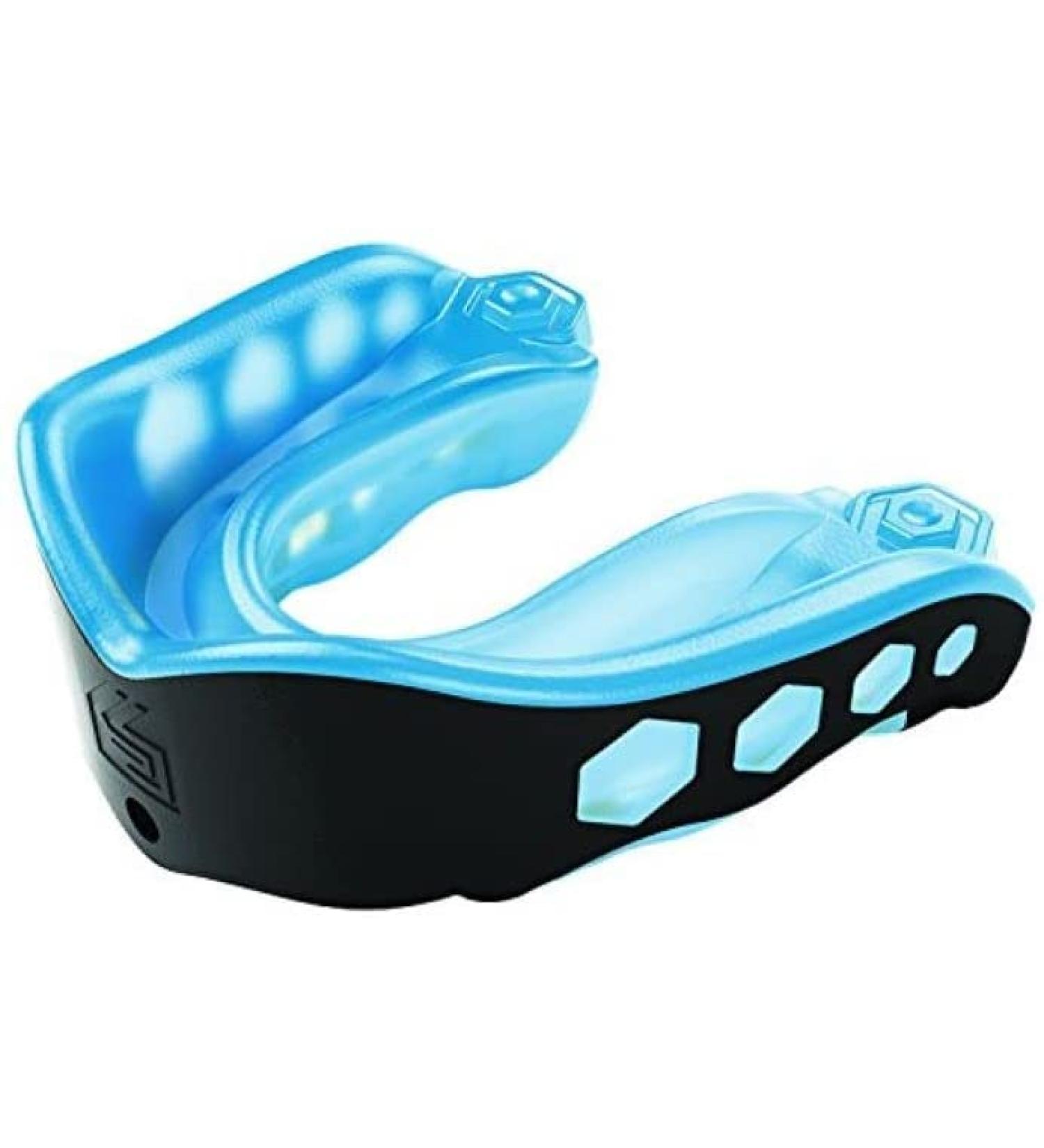 Shock Doctor Gel Max Mouth Guard  Heavy Duty Protection & Custom Fit  Adult & Youth Non-flavored Blue/Black Adult - Buy Online on GoSupps.com