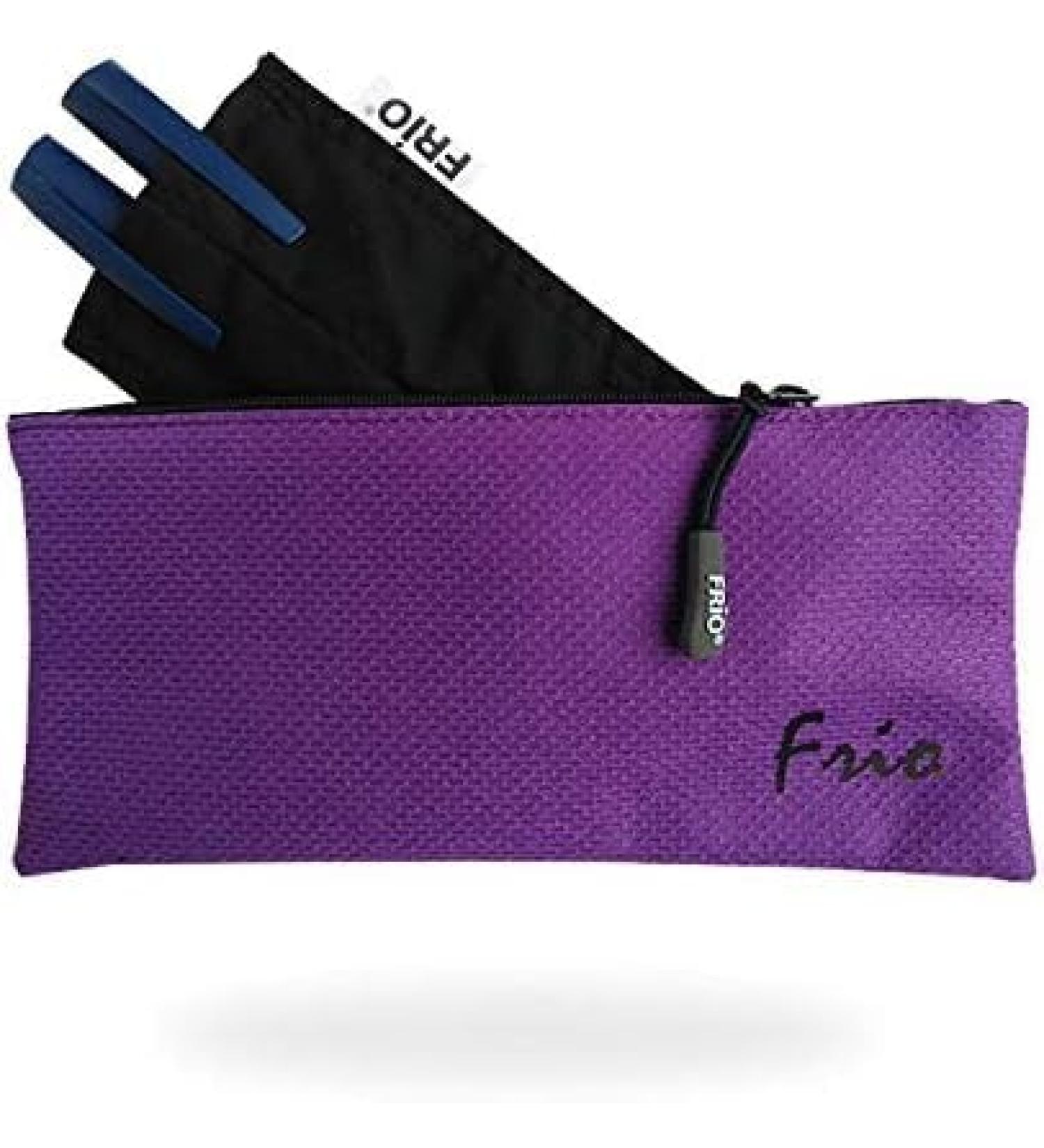 FRIO VIVA DOUBLE 10 x 18 cm | Insulin bag for 2 pens | or e.g. 1 pen and 2 replacement cartridges | with a zipper (purple)