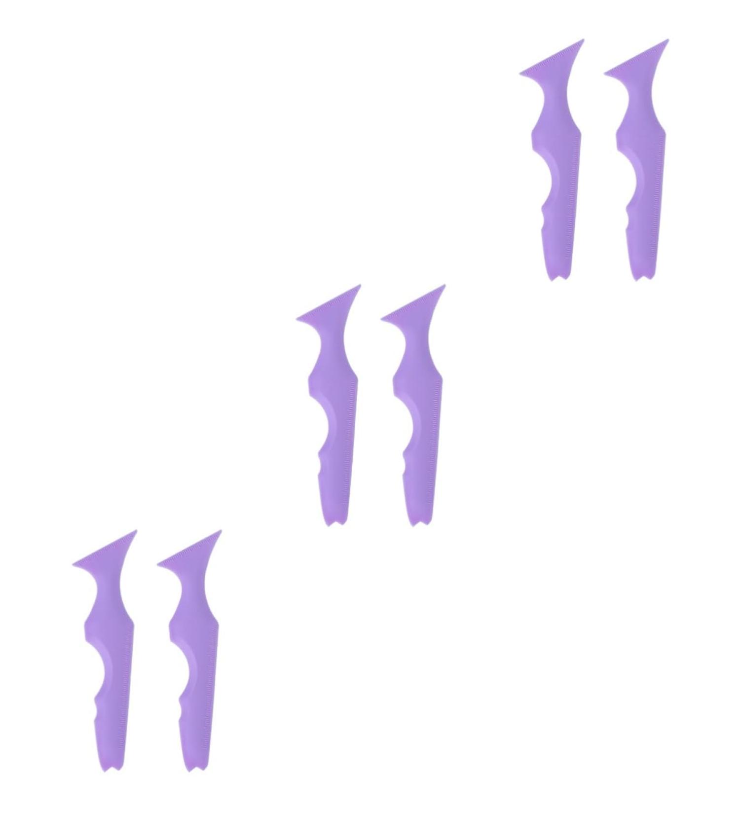 POPETPOP Eyelash Tool 6 pcs Guard Women Resina Beginners Mascara Stencils Para Guide Aid Supplies Winged Silicone Tool - Buy Online on GoSupps.com