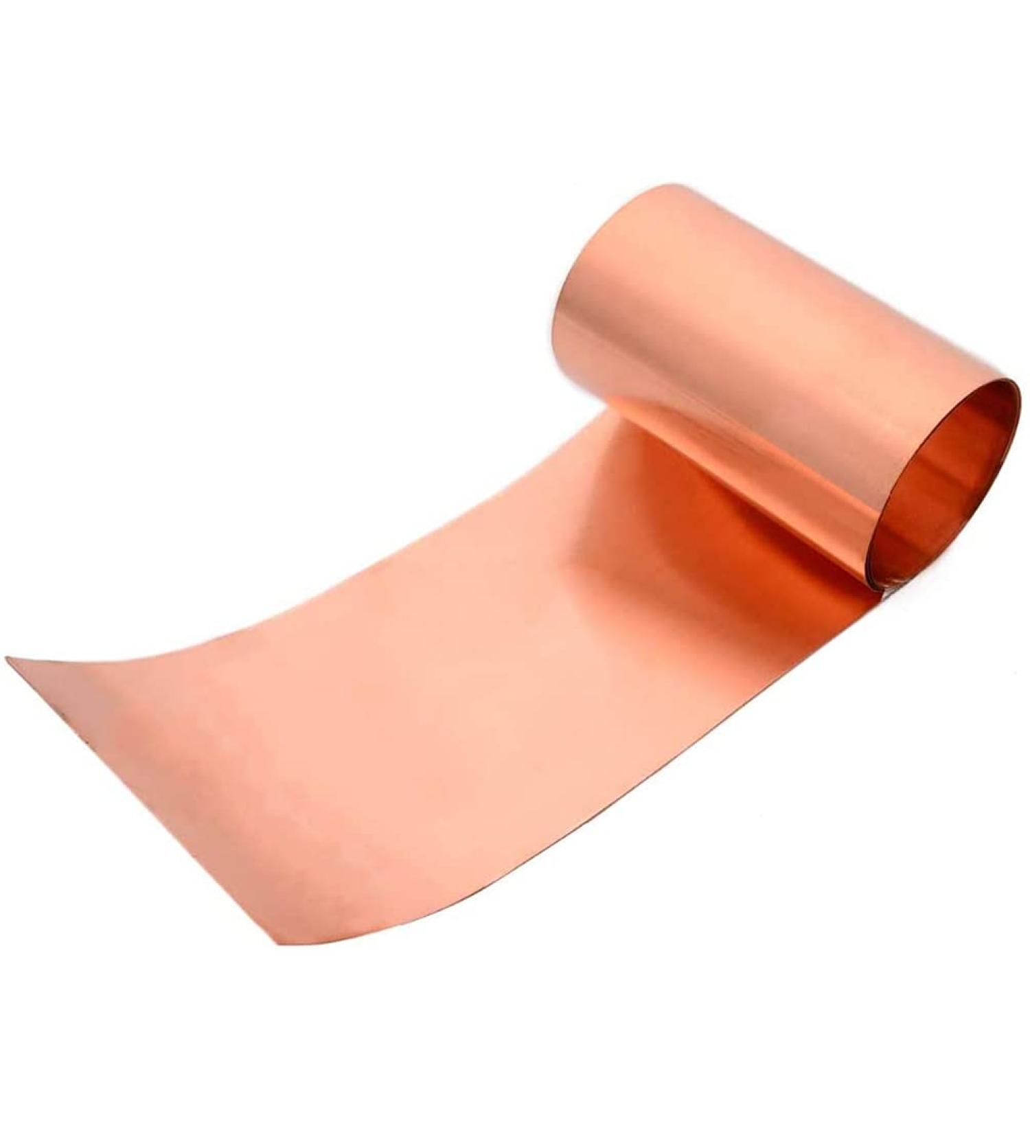 KUUOPLA Pure Copper Sheet Cu Metal Sheet Foil Roll 1000X150mm Thickness: 0.3mm - Buy Online on GoSupps.com