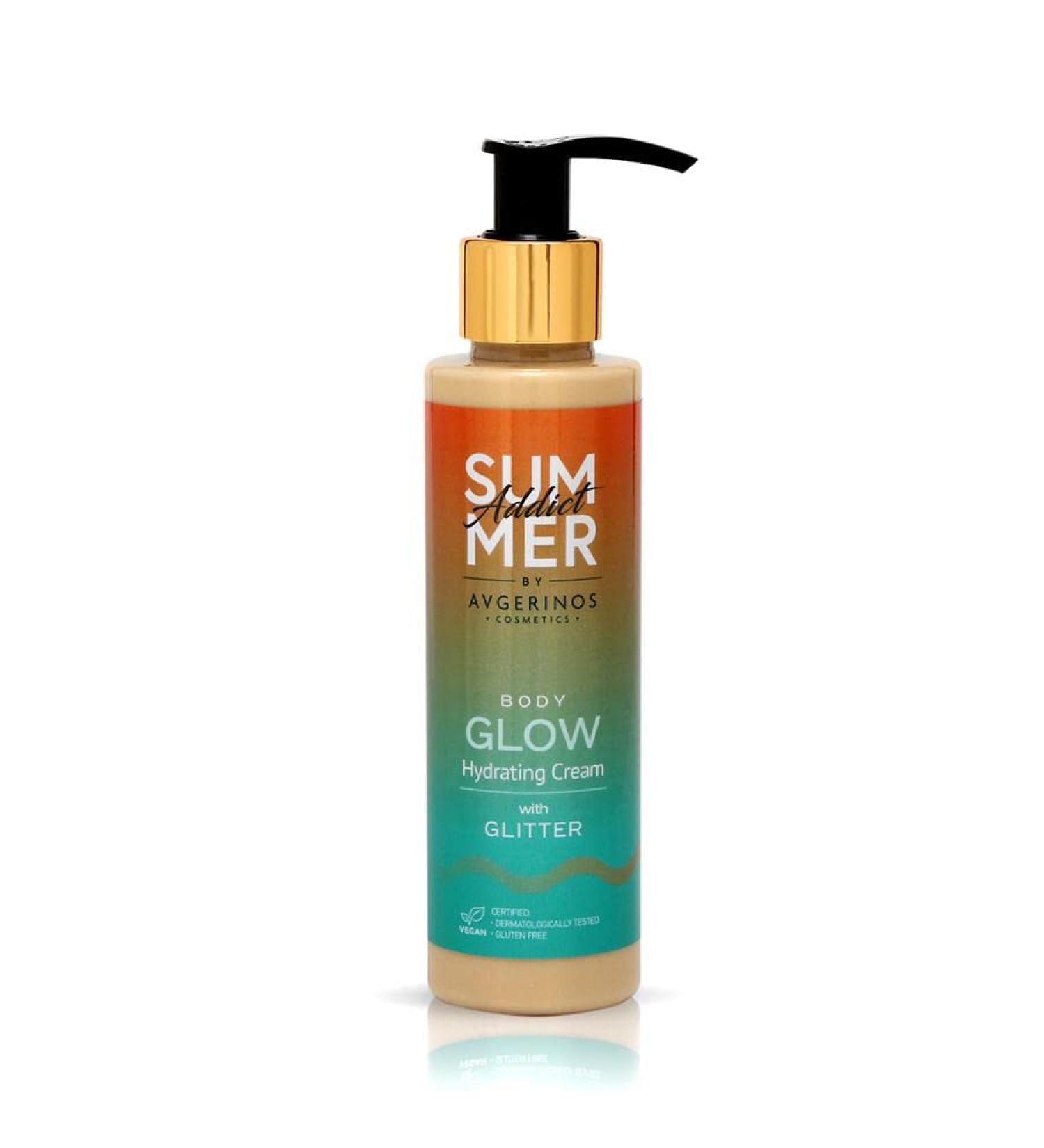 Avgerinos Cosmetics Summer Addict Body Glow Glitter Lotion 150ml - Buy Online on GoSupps.com