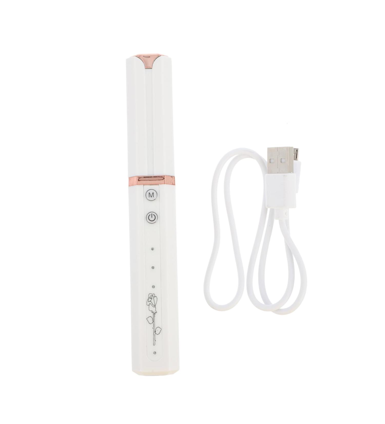 DOITOOL Eyelash Curler Beauty Tool Heated Eye Lash Curler Electric Lash Curler Eyelash Holder White to Rotate Makeup Tools Portable Abs 14.5X2.2X2.2CM - Buy Online on GoSupps.com