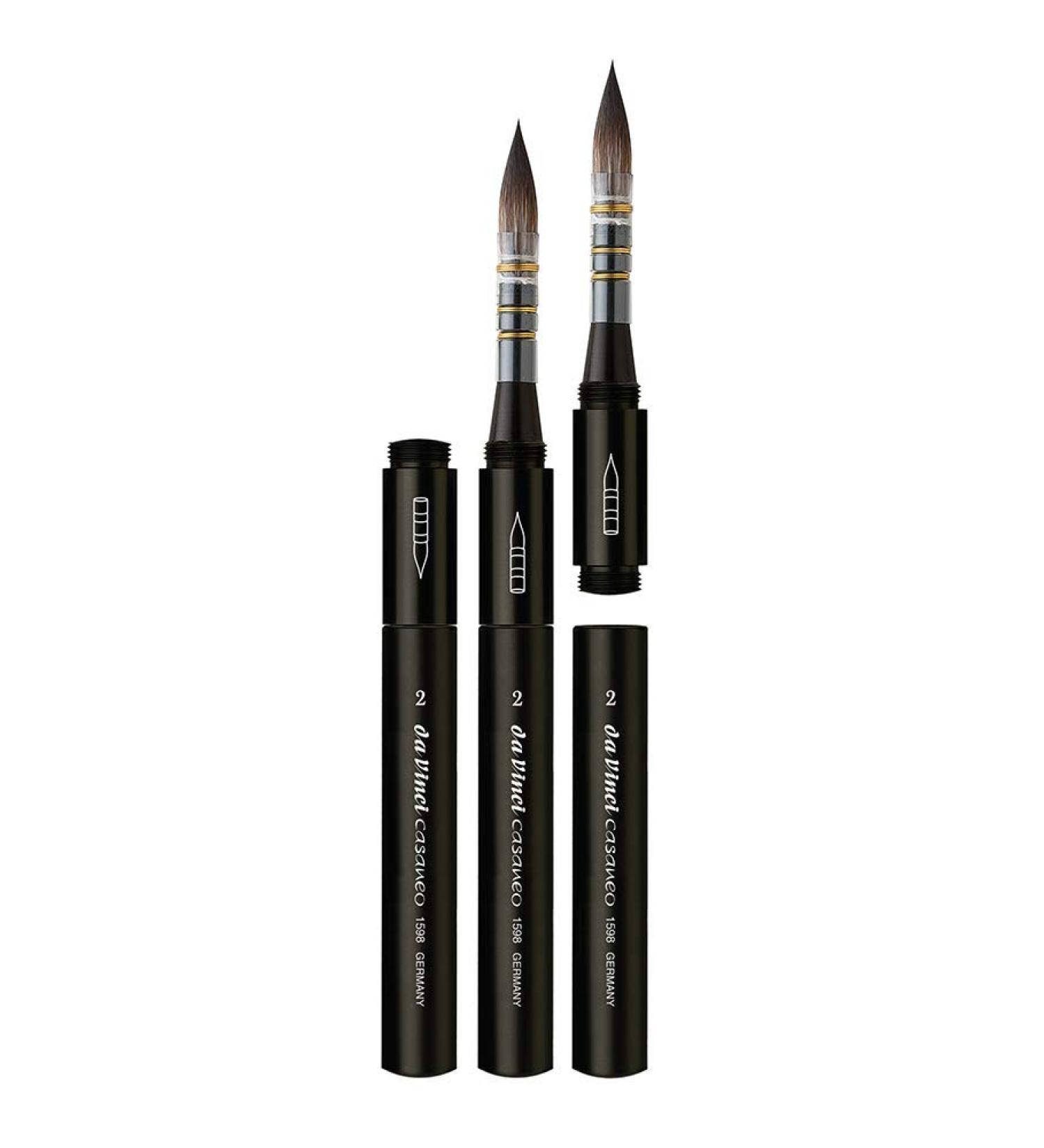 da Vinci Casaneo Artist Brush 2 Black - Synthetic Quill Wash - Buy Online on GoSupps.com