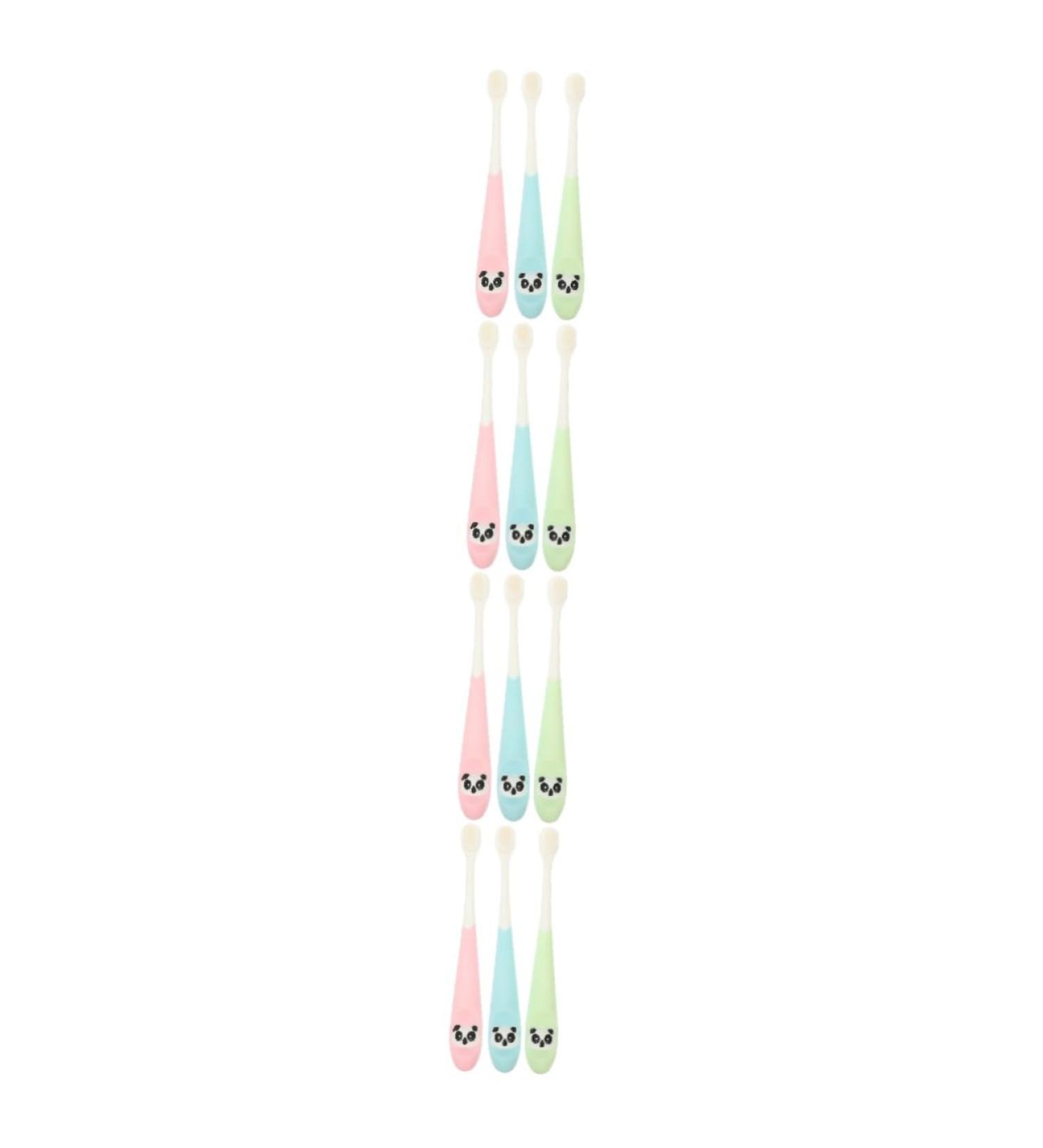 Lurrose 12-Piece Children's Travel Toothbrush Set | Cartoon Design & Durable ABS | Ideal for Kids' Teeth Brushing - Buy Online on GoSupps.com