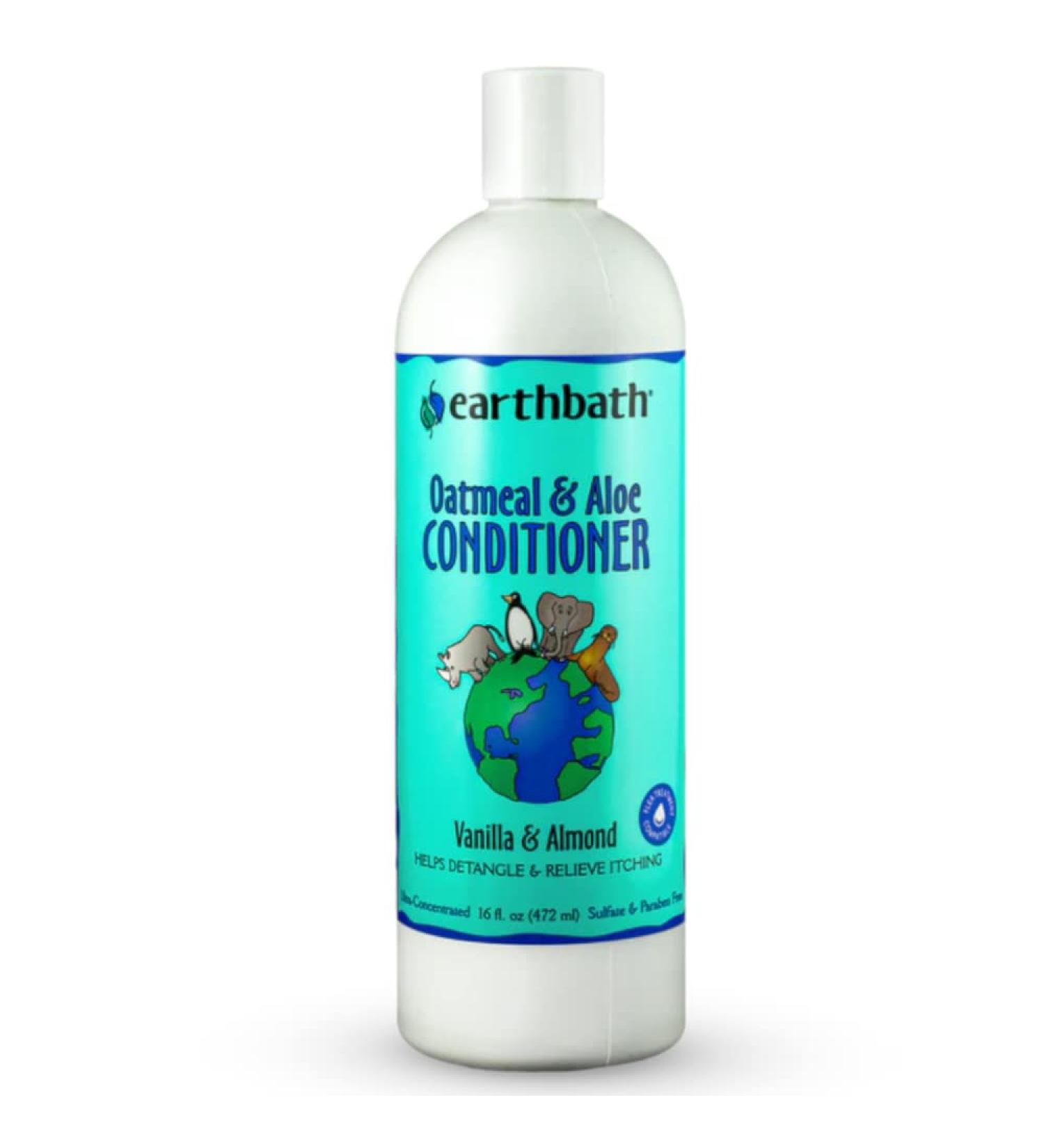 Earthbath Oatmeal & Aloe Dog Conditioner | Relieves Itching & Allergies, Detangles, Made in USA | 16 Oz - Buy Online on GoSupps.com