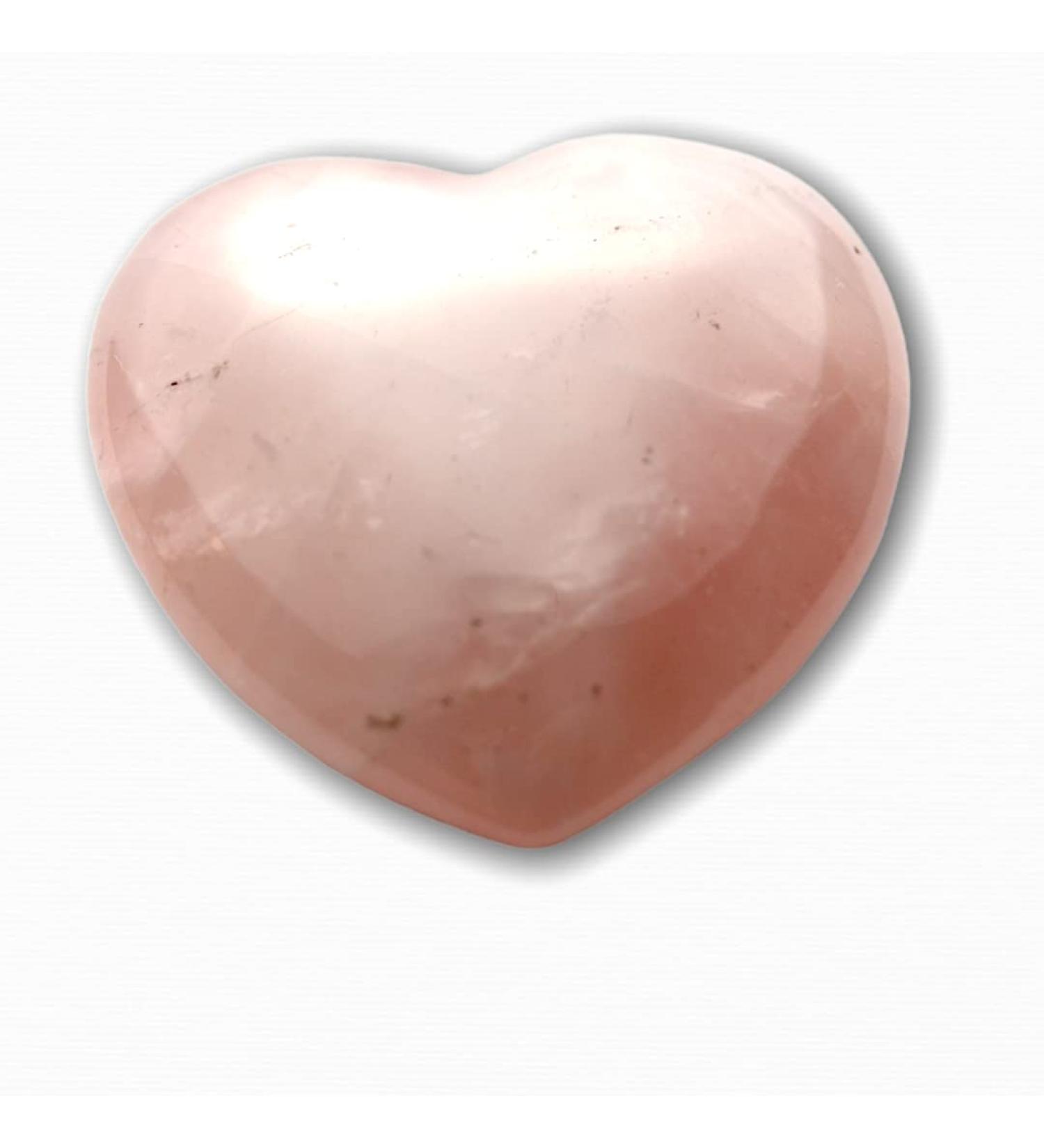 Steinfixx - Gem Stone Herz I Heilstein I Gl cksstein I Chakra -Stein I Taschenstein |Massage stone |Gift for the loved ones (rose quartz)