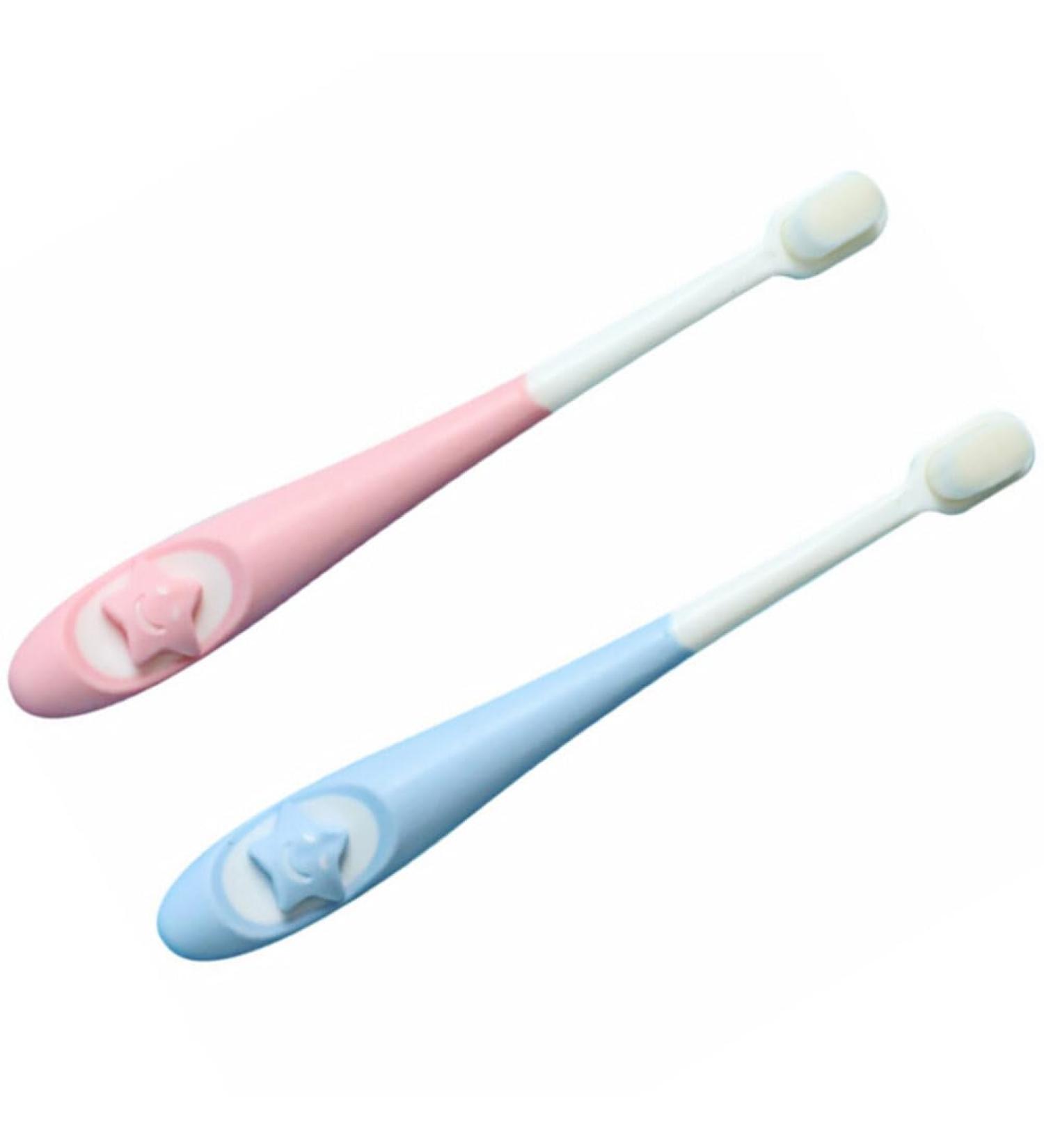 Healeved 2 piece toothbrush with soft bristle toothbrush for toddlers ultra toothbrush tooth cleaning manual toothbrush pp flexible toothbrush oral care toothbrush for