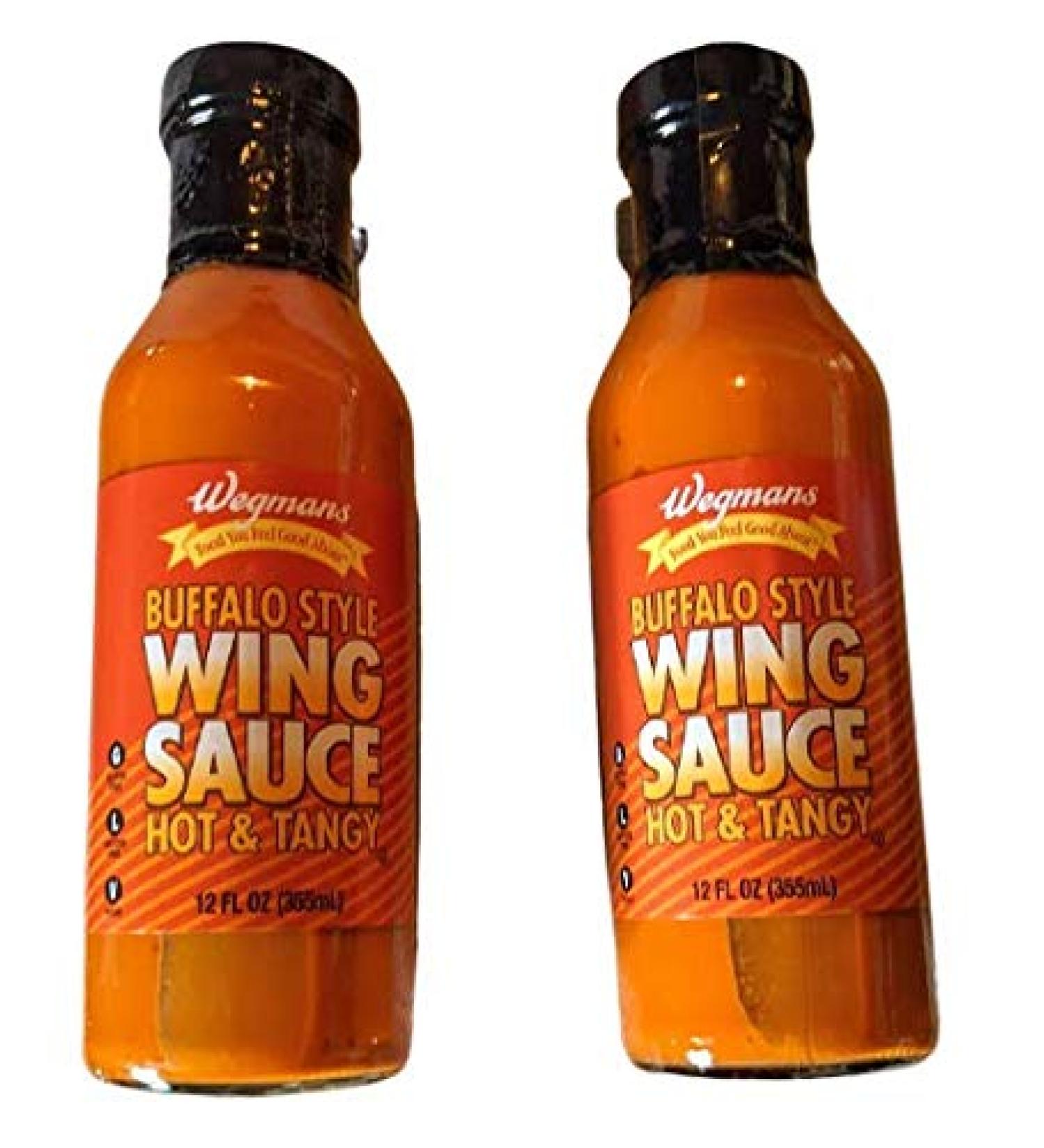 Wegmans Buffalo Style Hot & Tangy Wing Sauce 12 Oz. (2 Pack) - Spicy Flavor for Delicious Wings - Buy Online on GoSupps.com