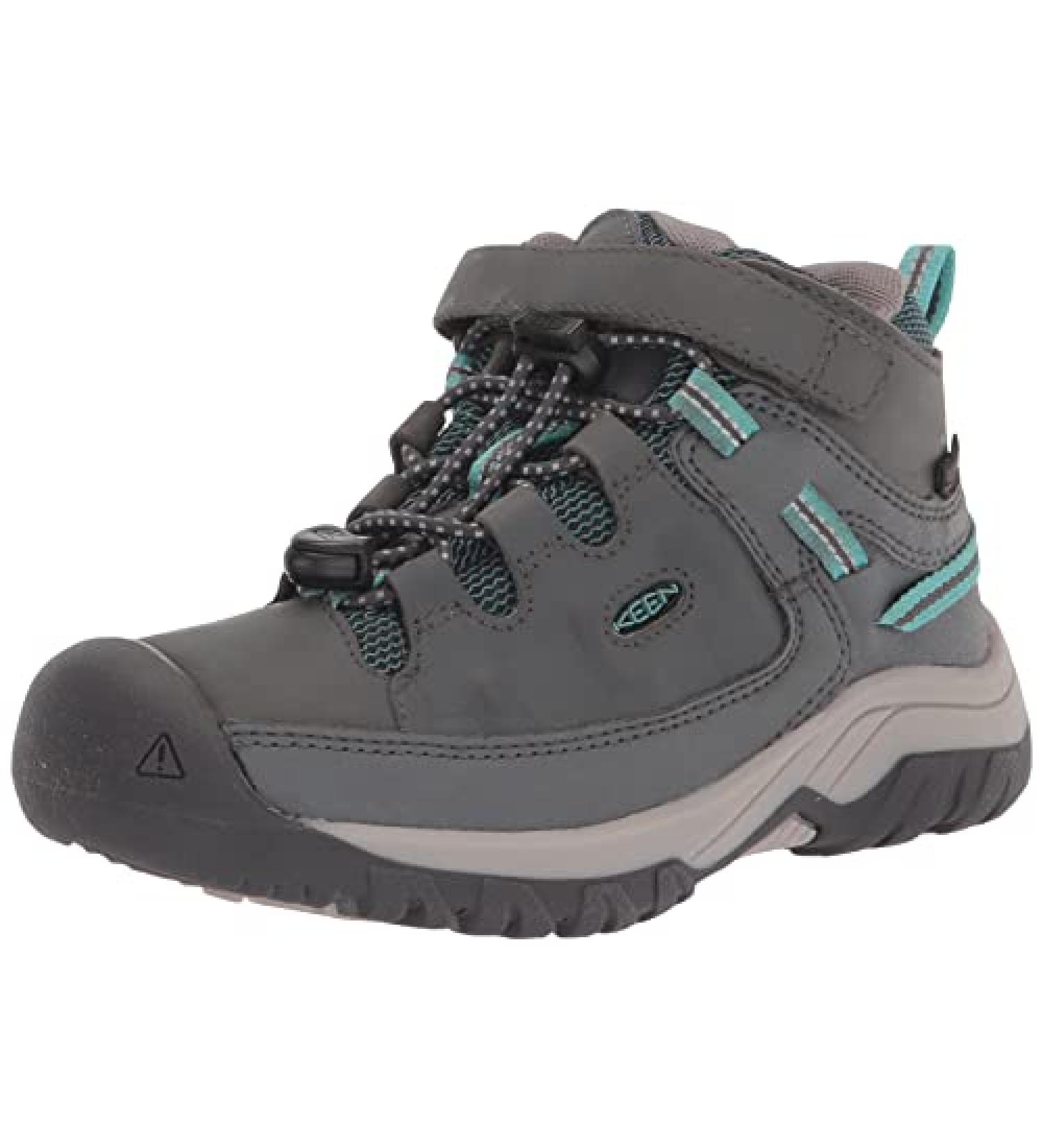 KEEN Targhee Mid Wp Hiking Boot - Little Kid Size 12 - Steel Grey/Porcelain - Buy Online on GoSupps.com