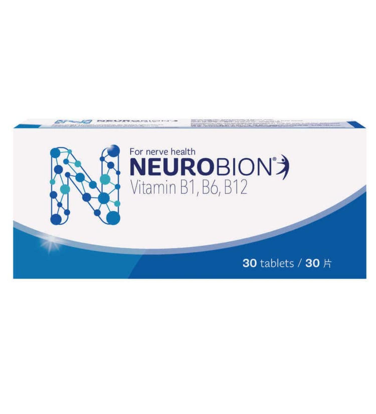 Neurobion 30 Tablets for Nerve Health/Vitamin B1/ B6/ B12 for Nerve Pain  Numbness  Muscle Stiffness  Muscle Cramp  Impaired Sensation