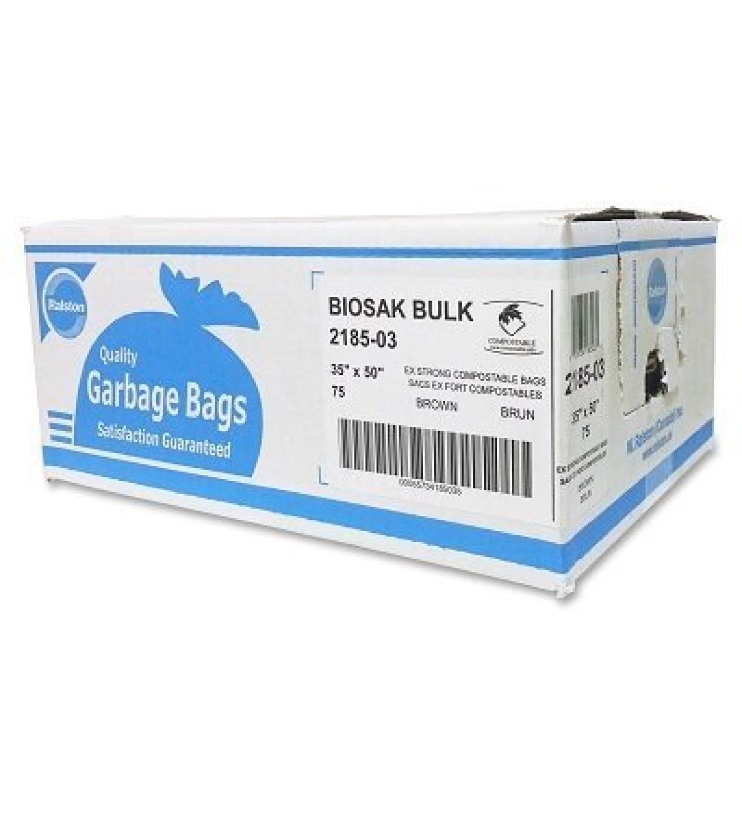 Bags-Garbage 35X50 Brown Extra Strong COMPOSTABLE