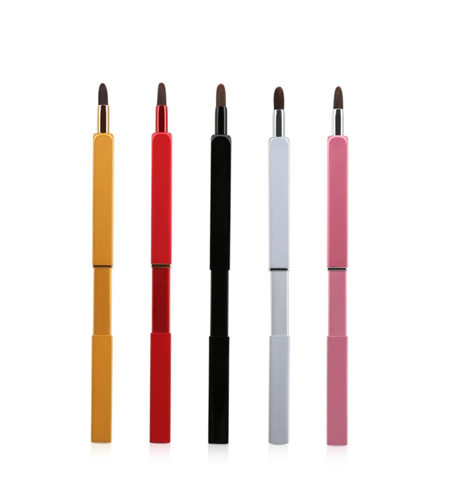 Didiseaon Lip Scrub Brush Lipstick Stick Travel Retractable Travel Makeup Brush 9.3*1cm Pink - Buy Online on GoSupps.com