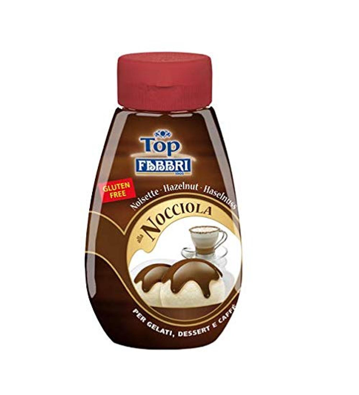 Fabbri 1905 - Mini -topping hazelnut |Topping sauce for coffee cocktails ice cream seam porridge pancakes and pastries |Fabbri Quality Made in Italy |Flavor: hazelnut Contents: 225g