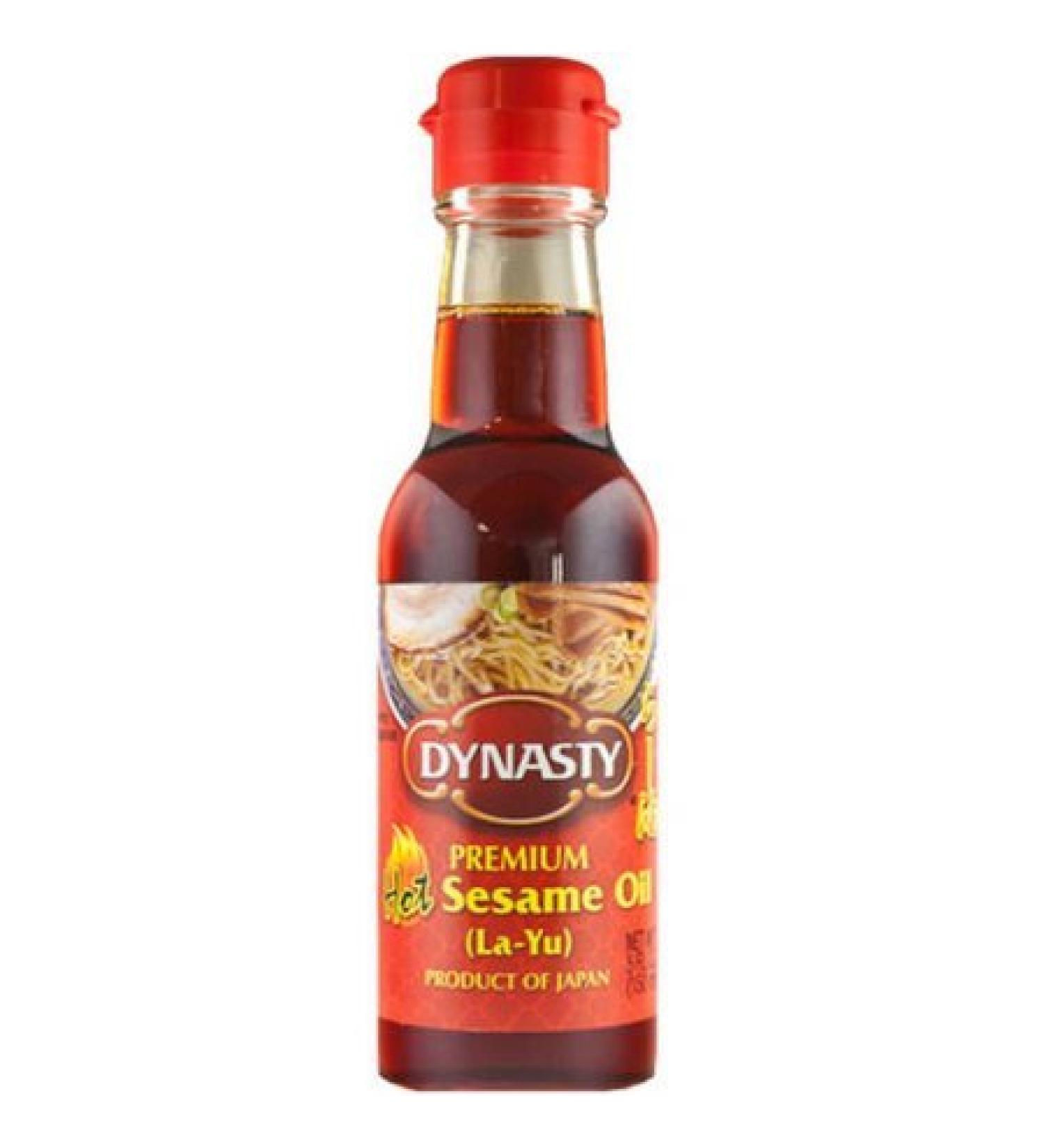 Dynasty Premium Hot Sesame Oil (La- Yu) 5oz Pack of 3