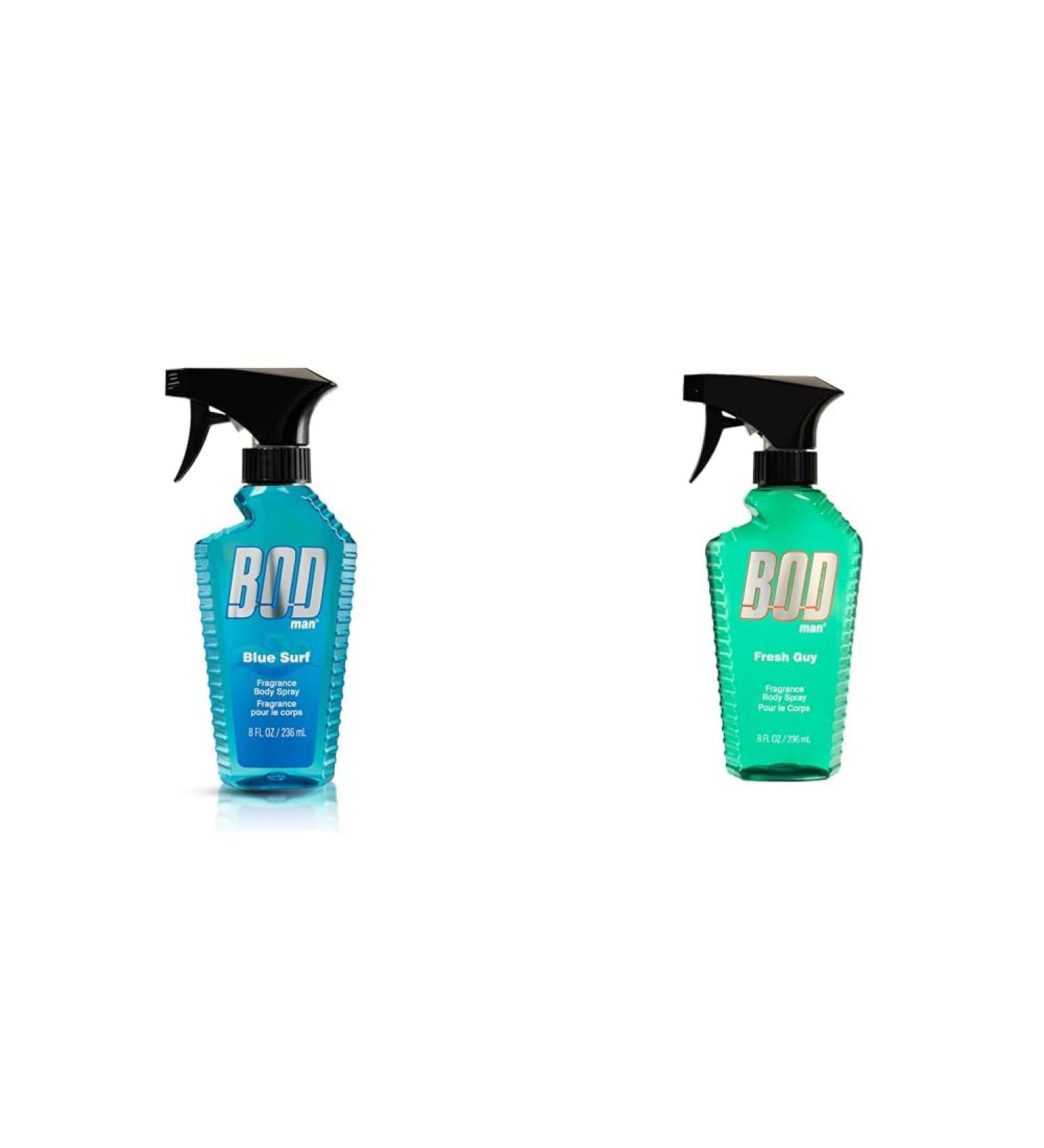 BOD man Blue Surf Body Spray 8 Fl Oz and Fresh Guy Body Spray 8 oz Men's Fragrances Blue Surf + Body Spray 8 oz - Buy Online on GoSupps.com