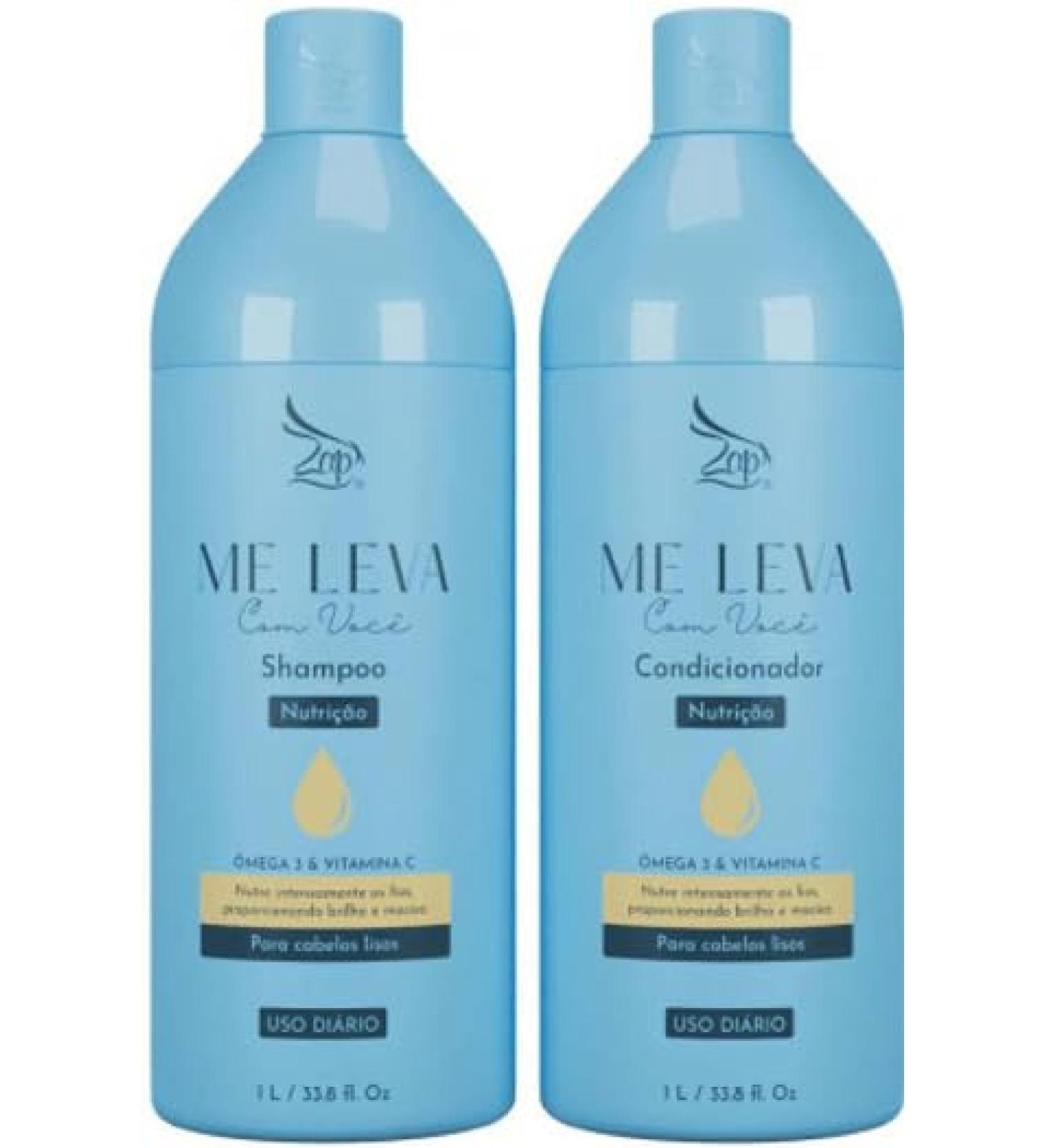 G n rique Zap Me Leva Com Voc Beauty Moisturizing Omega 3 and Vitamin C - 2x1L.