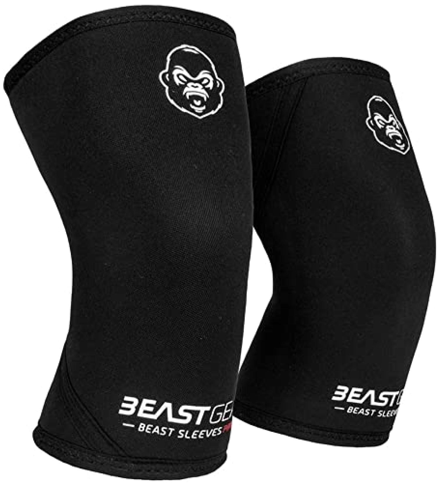 Beast Gear 7mm Pro Advanced Neoprene Double Layer Compression Knee Pads - XL Support & Protection | International Shipping Available - Buy Online on GoSupps.com