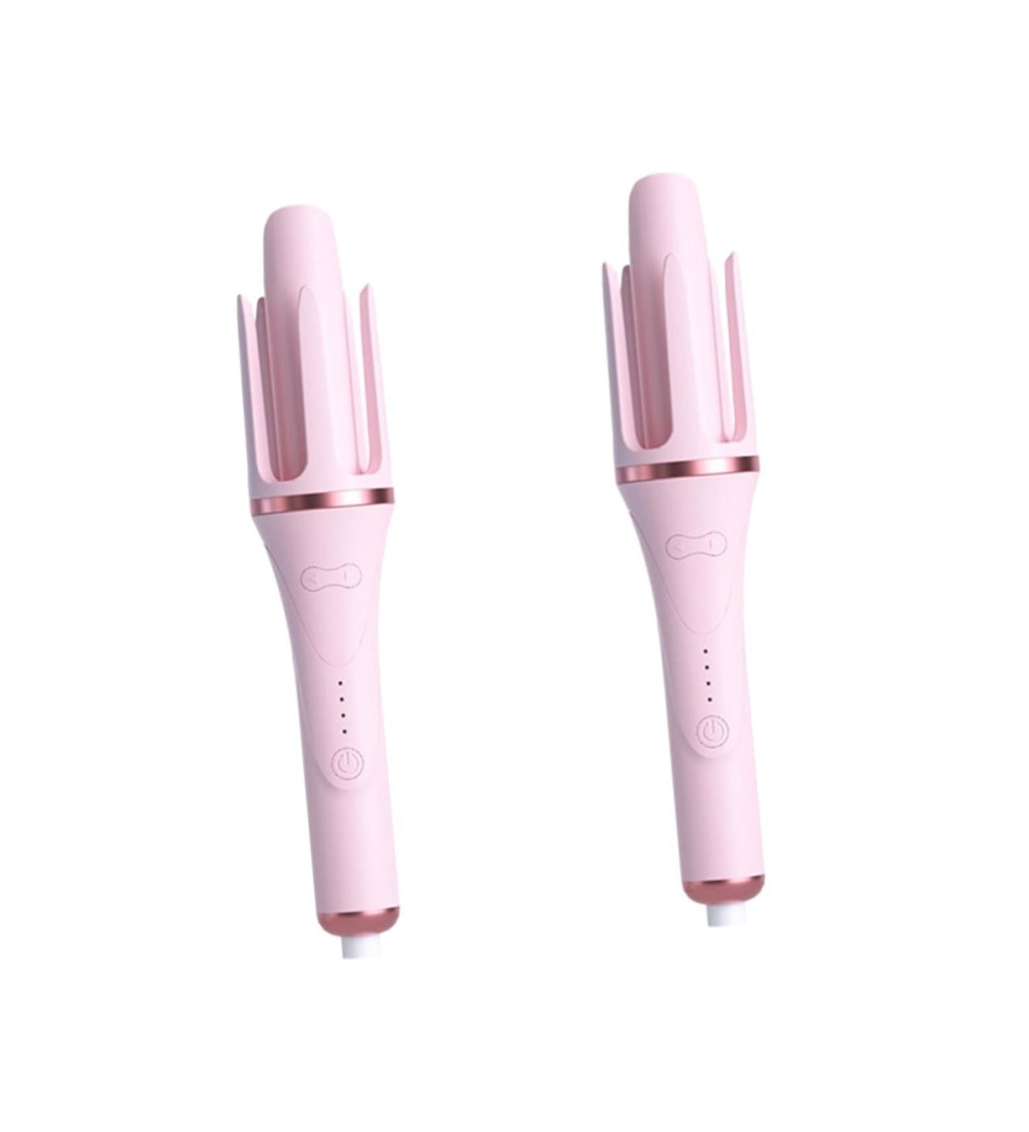Beavorty 2pcs Fully Automatic Hair Curling Iron Hair Curler Tool Pink Nylon 32.50X5.50X5.50CMx2pcs Pinkx2pcs - Buy Online on GoSupps.com