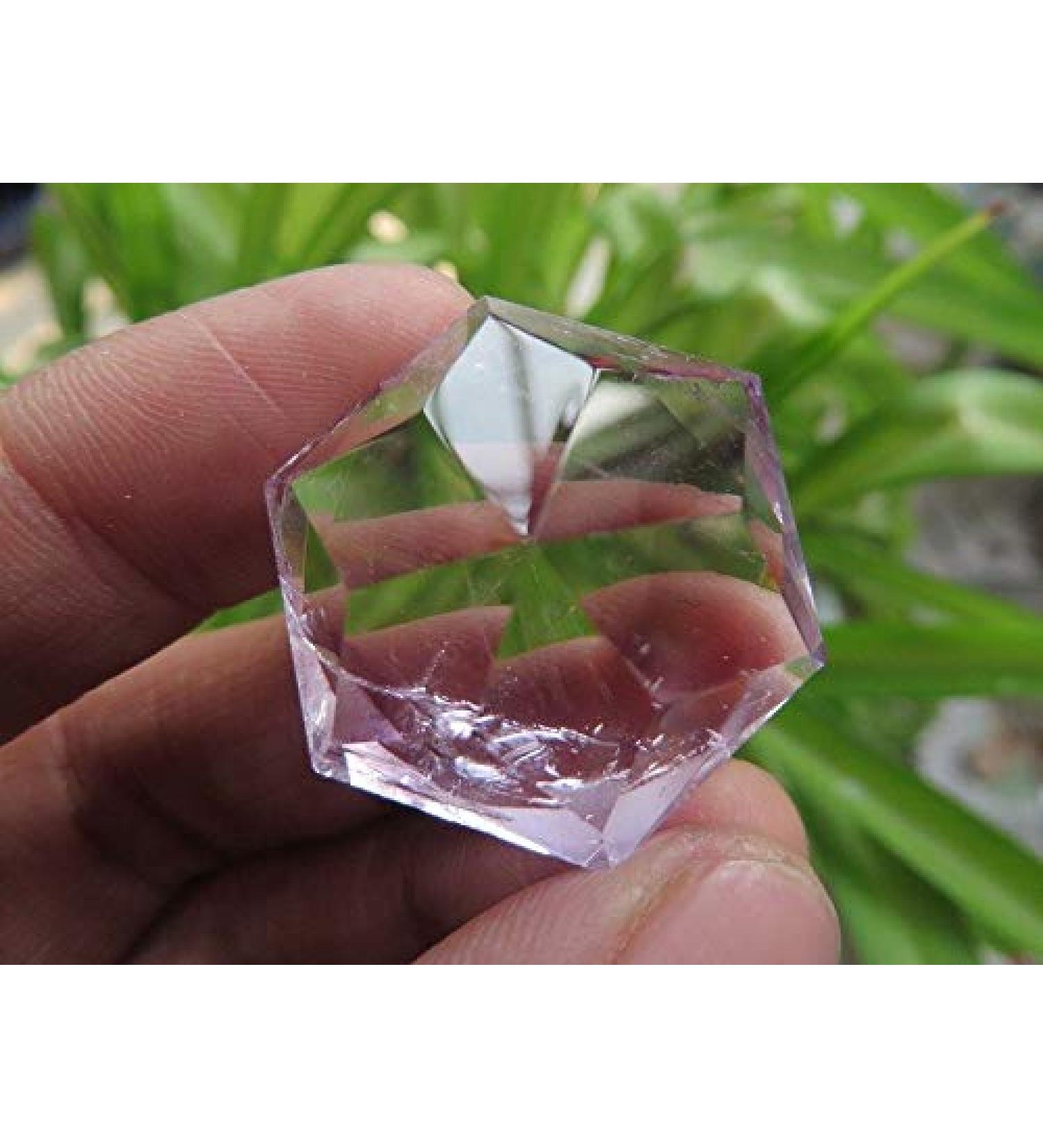 Natural Amethyst Quartz Crystal Merkaba Star Carving Art 14.6g + ningxiao - Buy Online on GoSupps.com