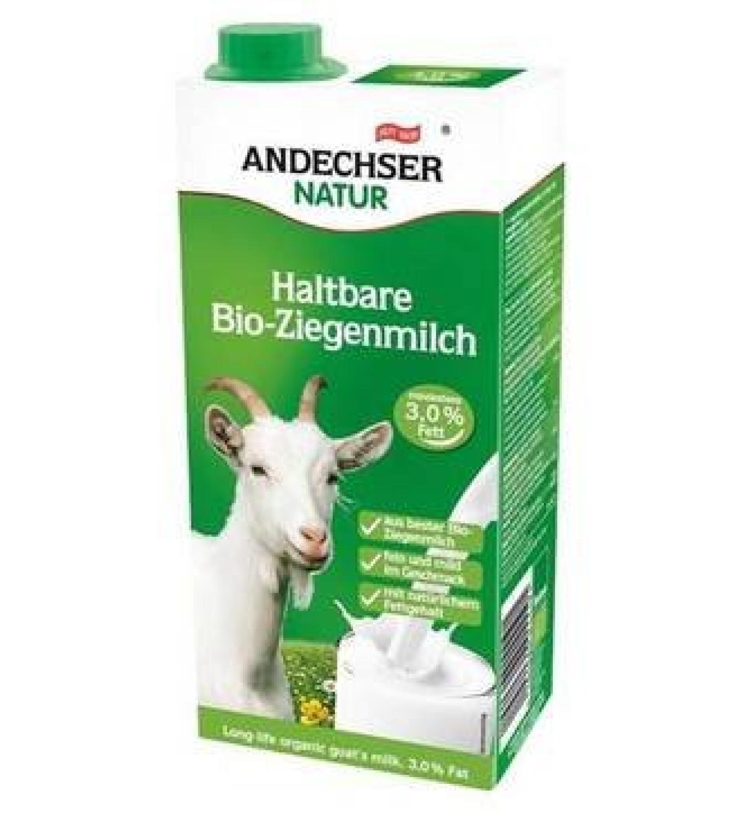 Andechser Long-life Organic Goat's Milk 3% 12 x 1l