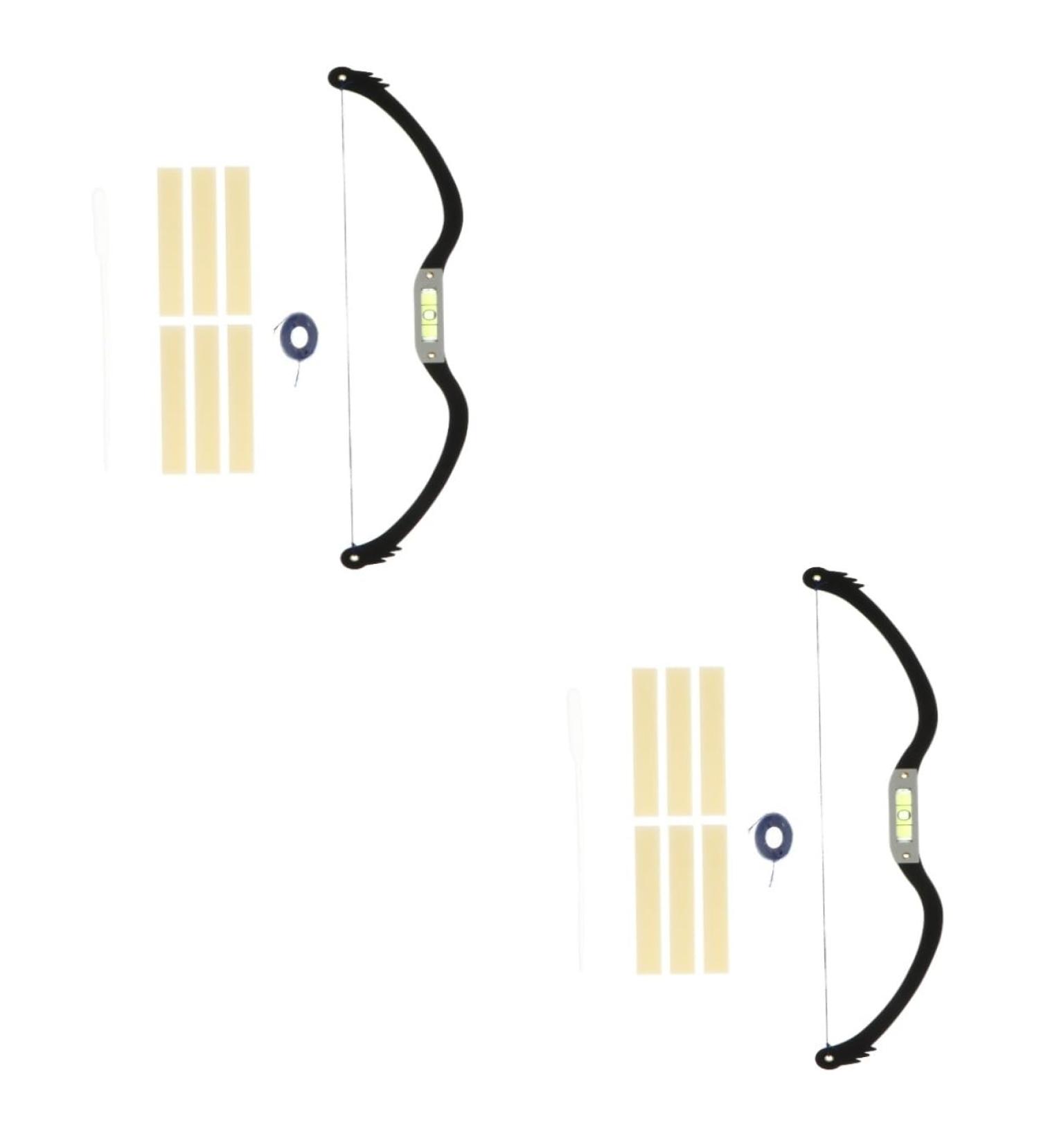 FOMIYES 2pcs Bow Eyebrow Ruler Eyebrow Positioning Ruler Measuring Tool Stainless Steel Eyebrow Trimming - Buy Online on GoSupps.com