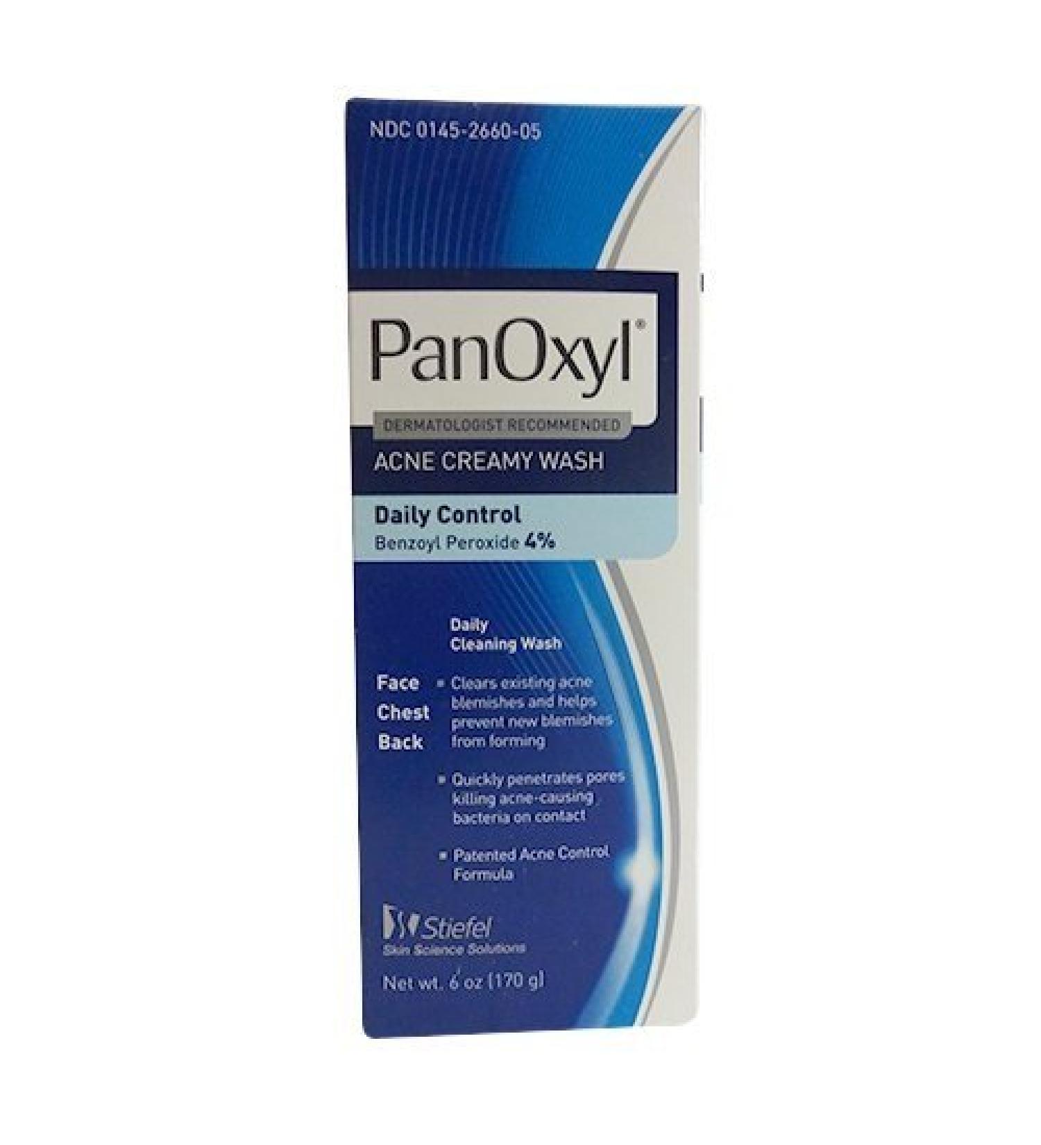 PanOxyl Acne Cream wash Daily Control 6oz. Per Box