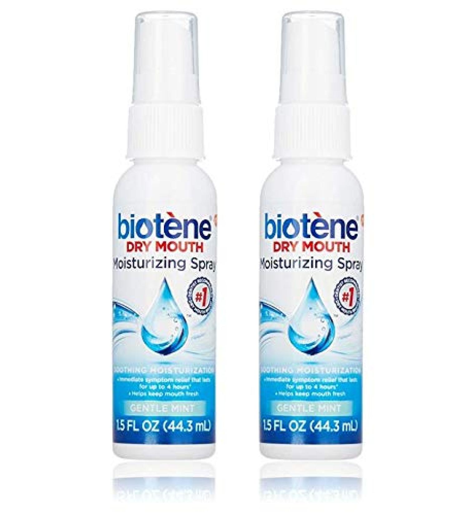 Biotene Moisturizing Mouth Spray Gentle Mint 1.5 FL OZ - Instant Relief for Dry Mouth - Buy Online on GoSupps.com