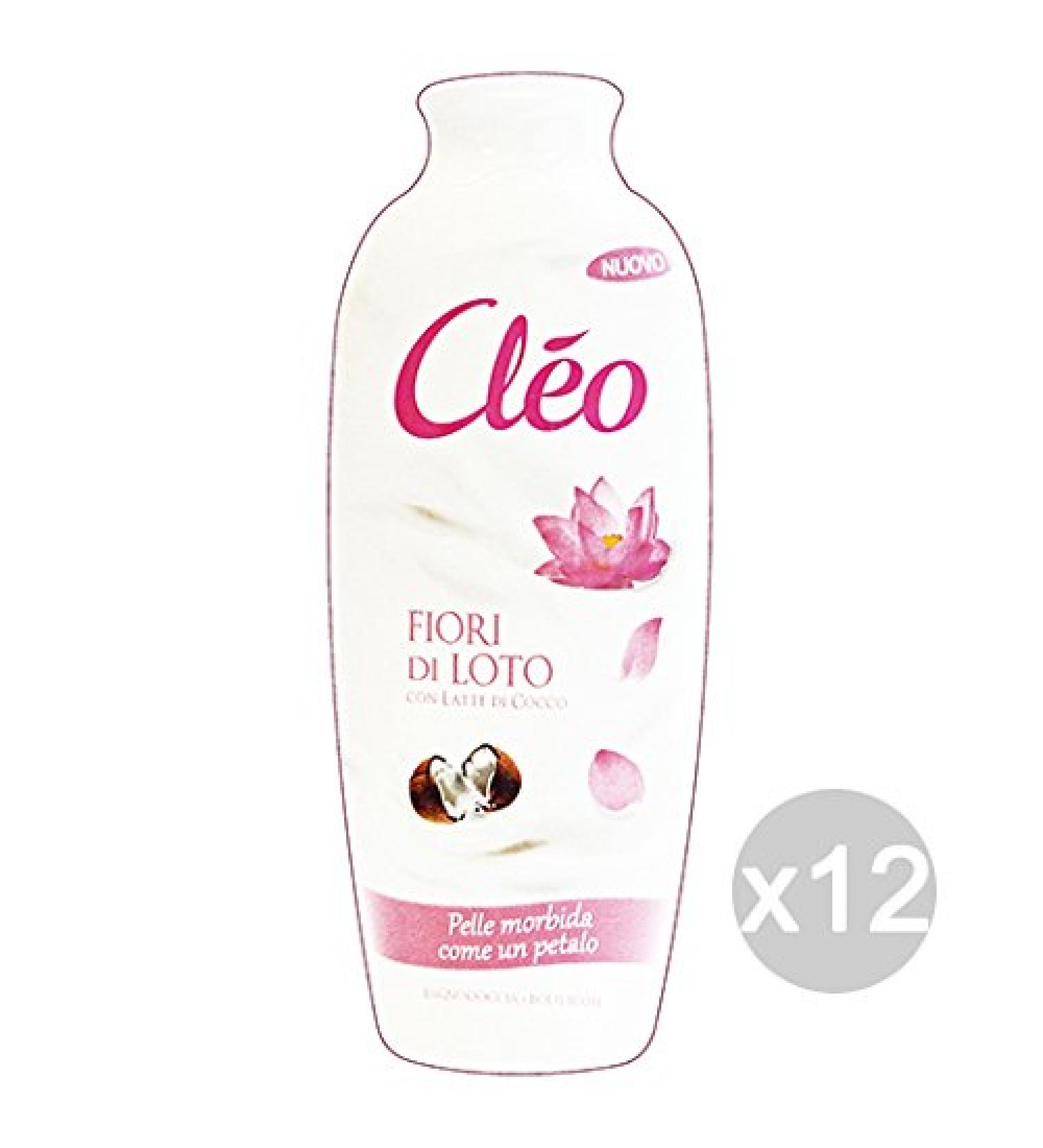 Set 12 Cleo Shower 500 ml Almond Eyes/Milk Coconut Product Bath and Shower