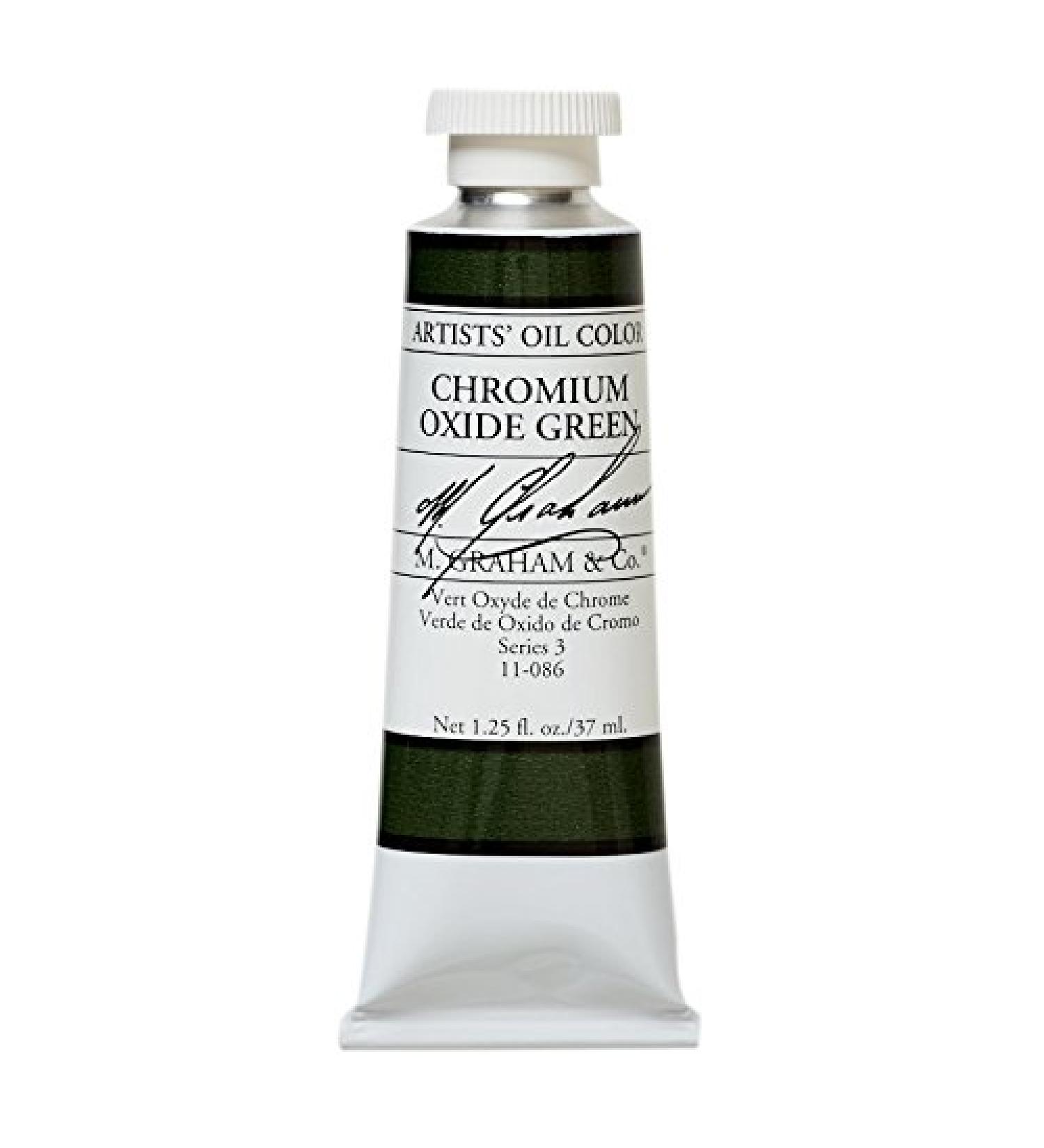 M. Graham & Co. Chromium Oxide Green Oil Paint  1.25 Fl Oz (Pack of 1)