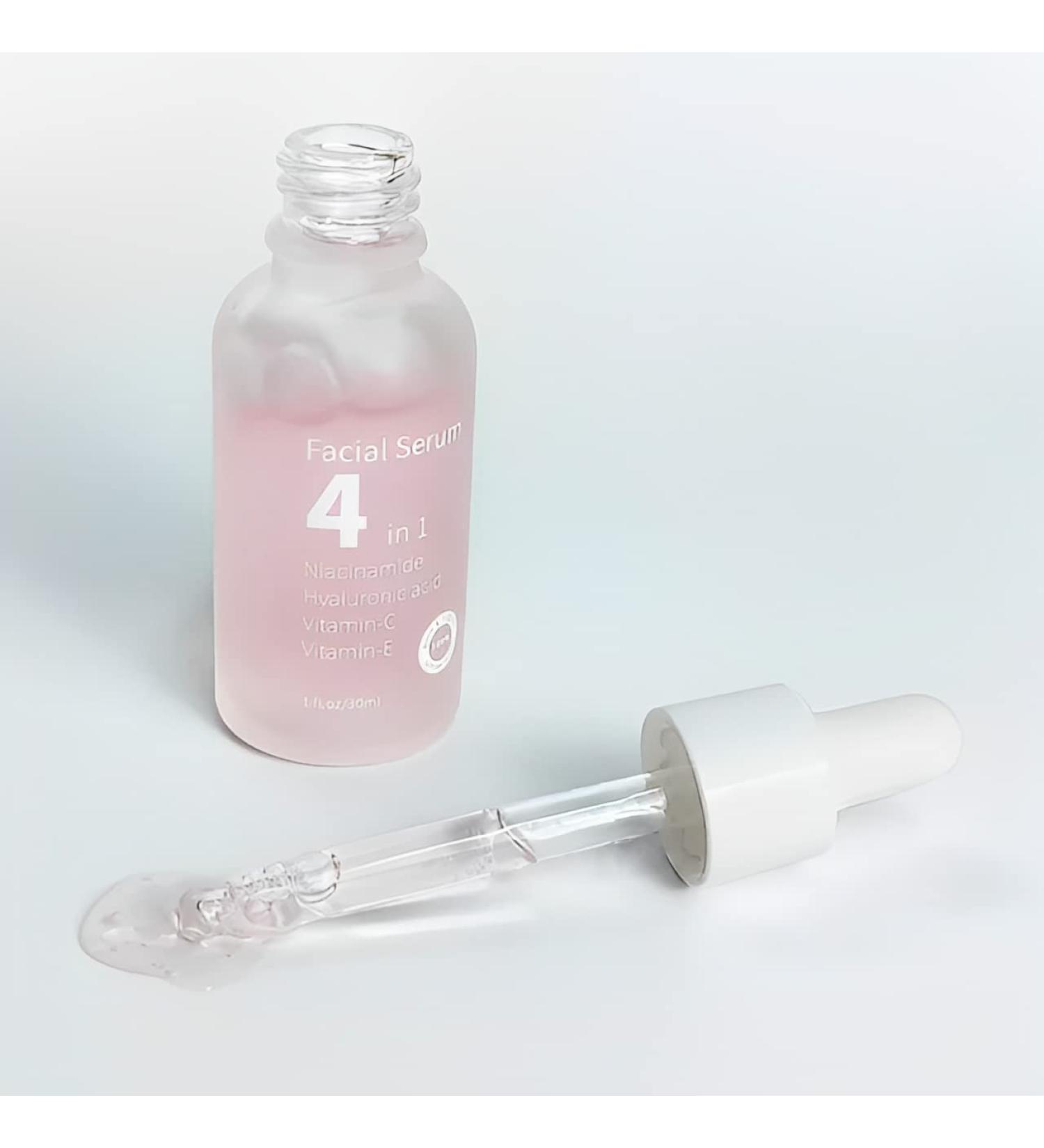 Buy 4-in-1 Facial Serum - 30% Vitamin C 14% Vitamin E Niacinamide & Hyaluronic Acid | Anti-Aging Hydrating & Whitening | 0.01 Fl Oz (Pack of 150) - International Shipping - Buy Online on GoSupps.com