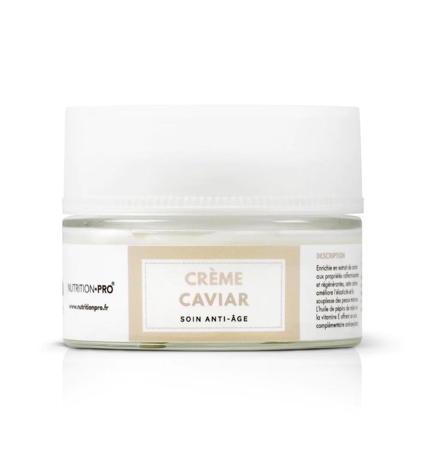  Nutrition-pro Caviar Cream - 50ml | Anti-aging day cream | Caviar extract + Marine collagen | Made in France | Professional nutrition - Buy Online on GoSupps.com