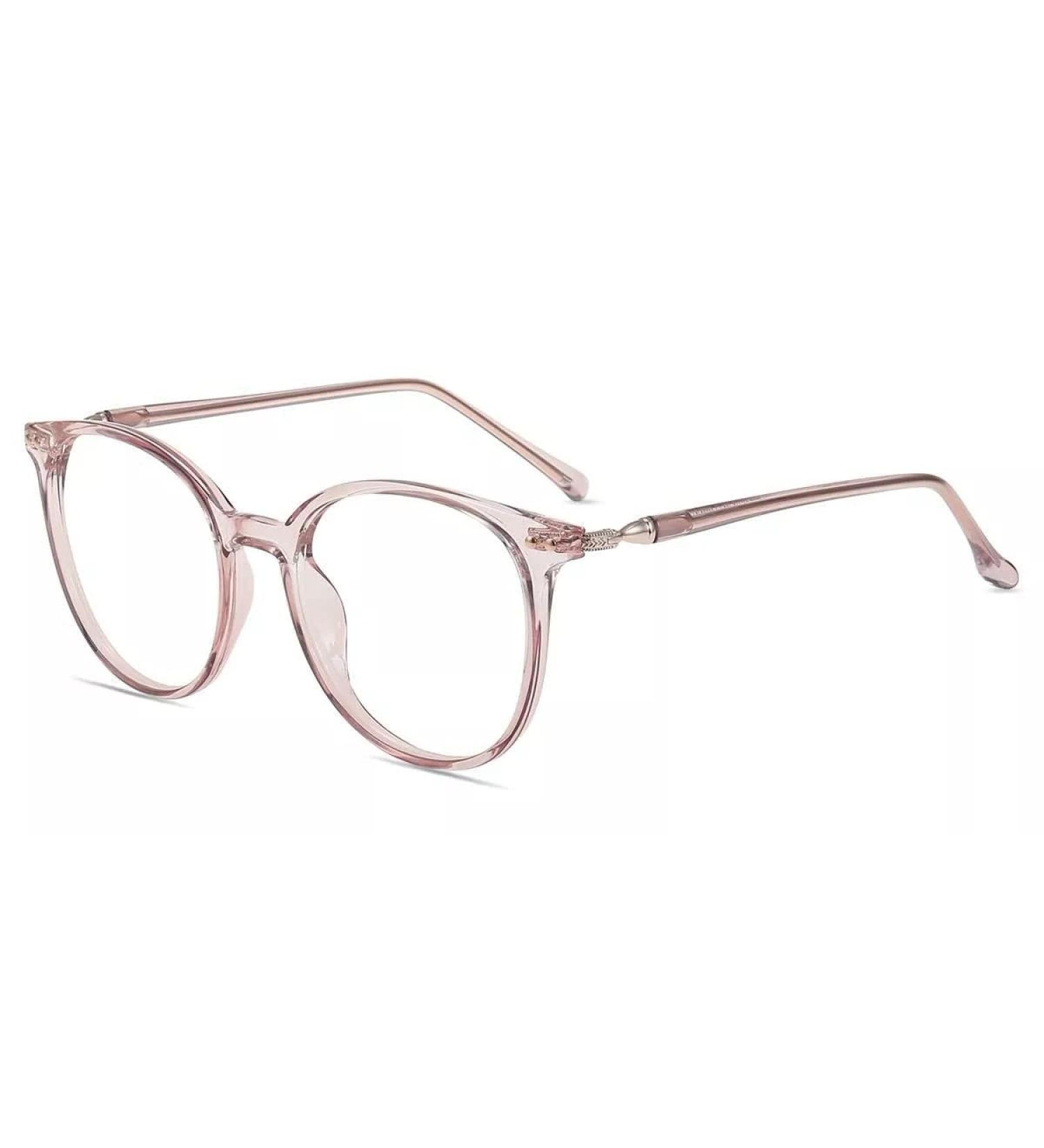 Firmoo 1.5x Blue Light Filter Reading Glasses for Men & Women - Anti-Scratch Visual Aid Clear Pink Design - Buy Online on GoSupps.com