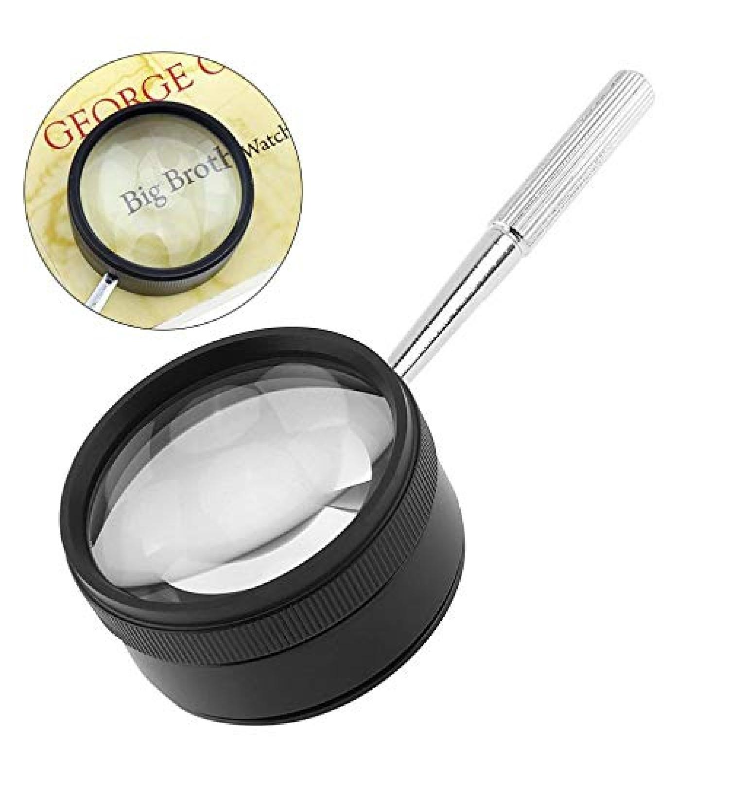 Magnifying Black Zinc Alloy 35x50mm 35X Optical Glass Loupe Magnifier Lens Detachable with Handle Compatible with Coins/Stamps/Jewelry Made in China - Buy Online on GoSupps.com