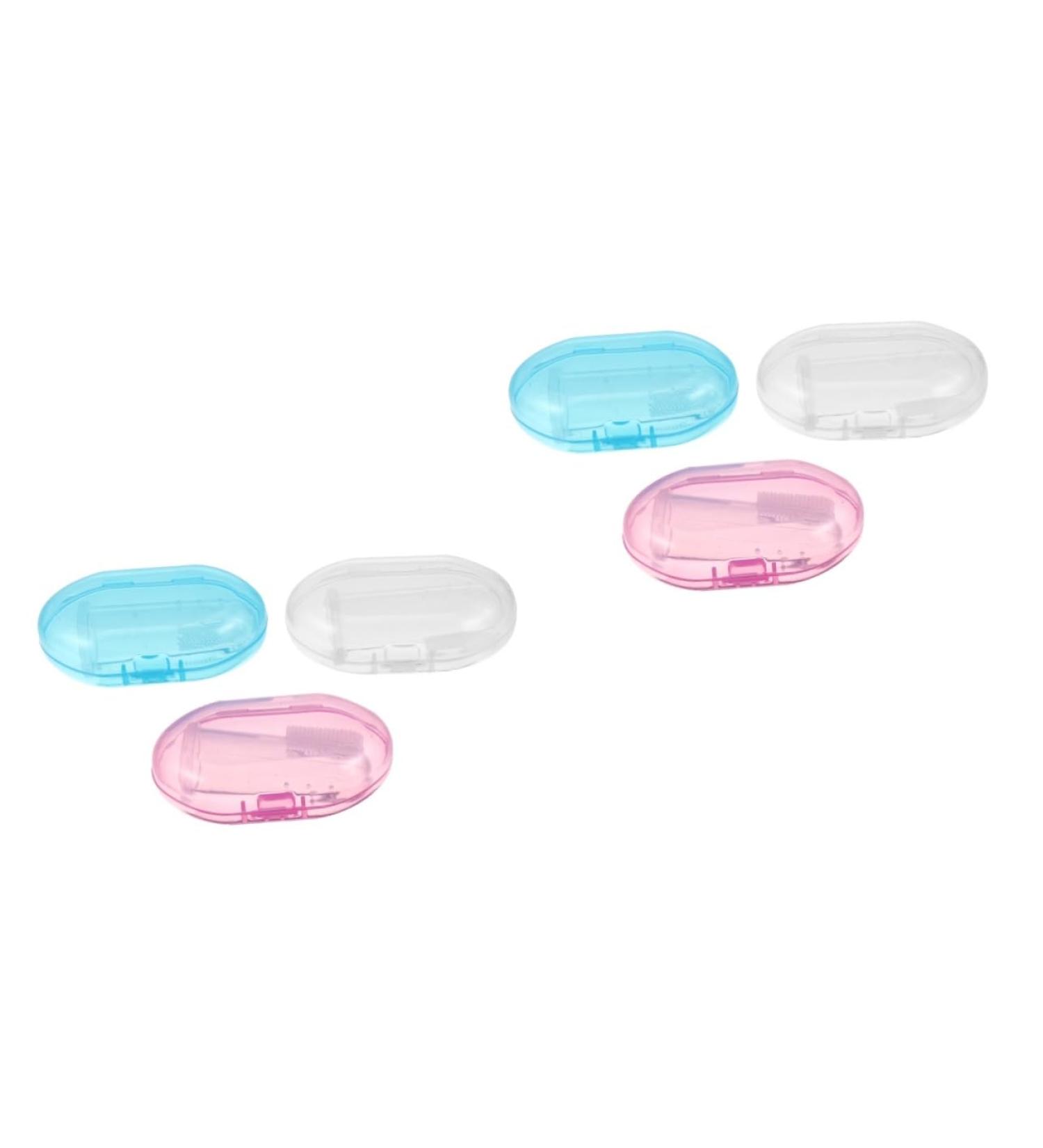 Shop Healeeved Silicone Milk Toothbrush for Babies - 360 Oral Care Training Toothbrush in Colorful 2-Piece Packs - Buy Online on GoSupps.com