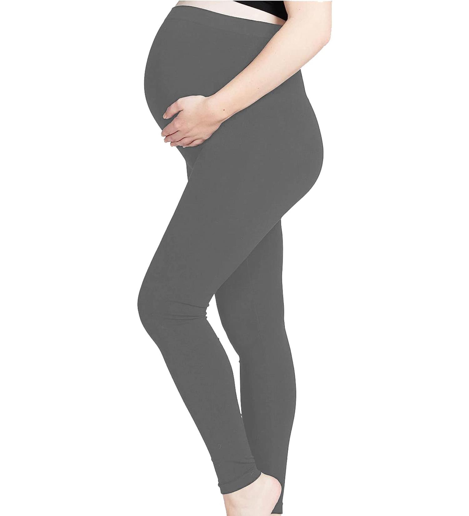 Shadow Dance UK Maternity Over Bump Leggings | Pregnancy Support Belly Tights | 20 Light Grey - Buy Online on GoSupps.com